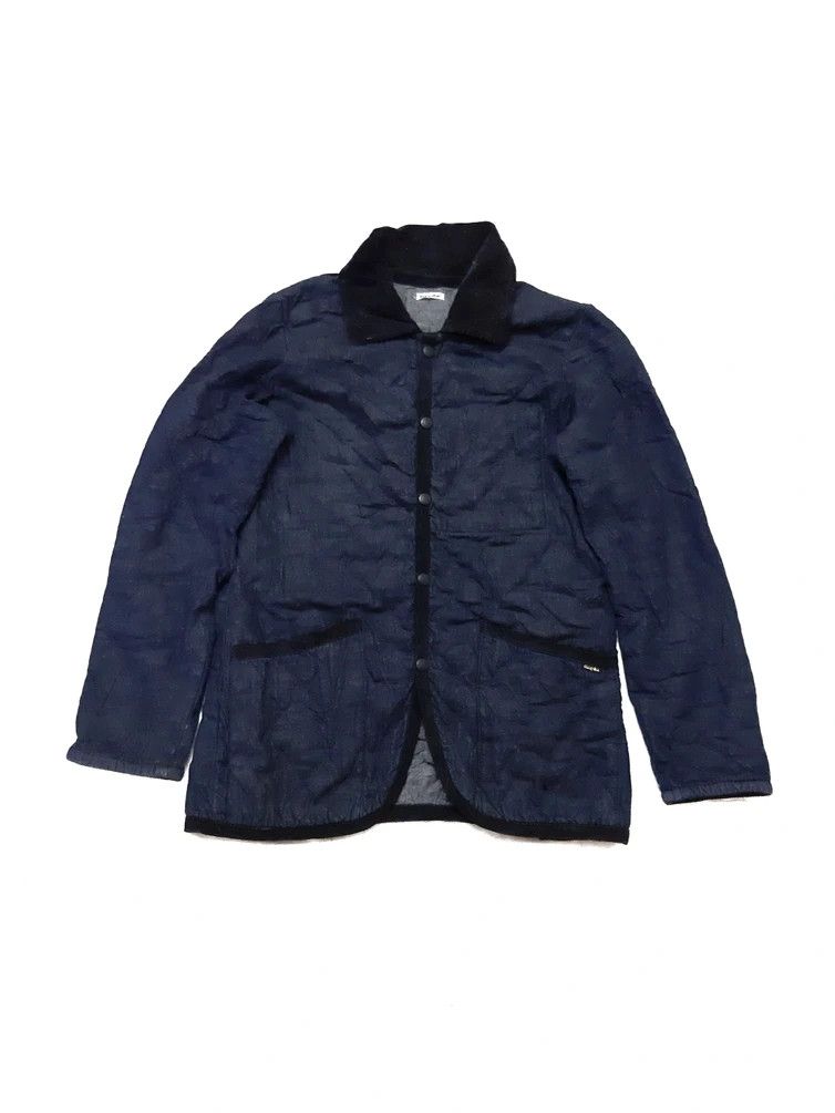 Denime × Indigo × Vintage Vintage Denime Indigo Quilted Snap Button Jacket Size US M / EU 48-50 / 2 - 1 Thumbnail