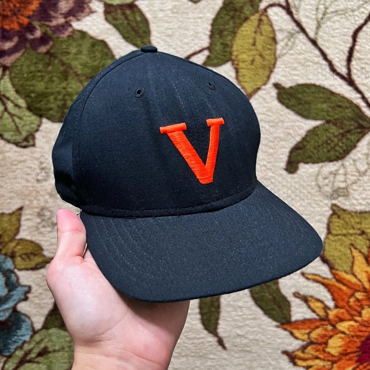 Vintage university of Virginia SnapBack hat as seen on Edward Scissorhands  in the movie. Status: SOLD