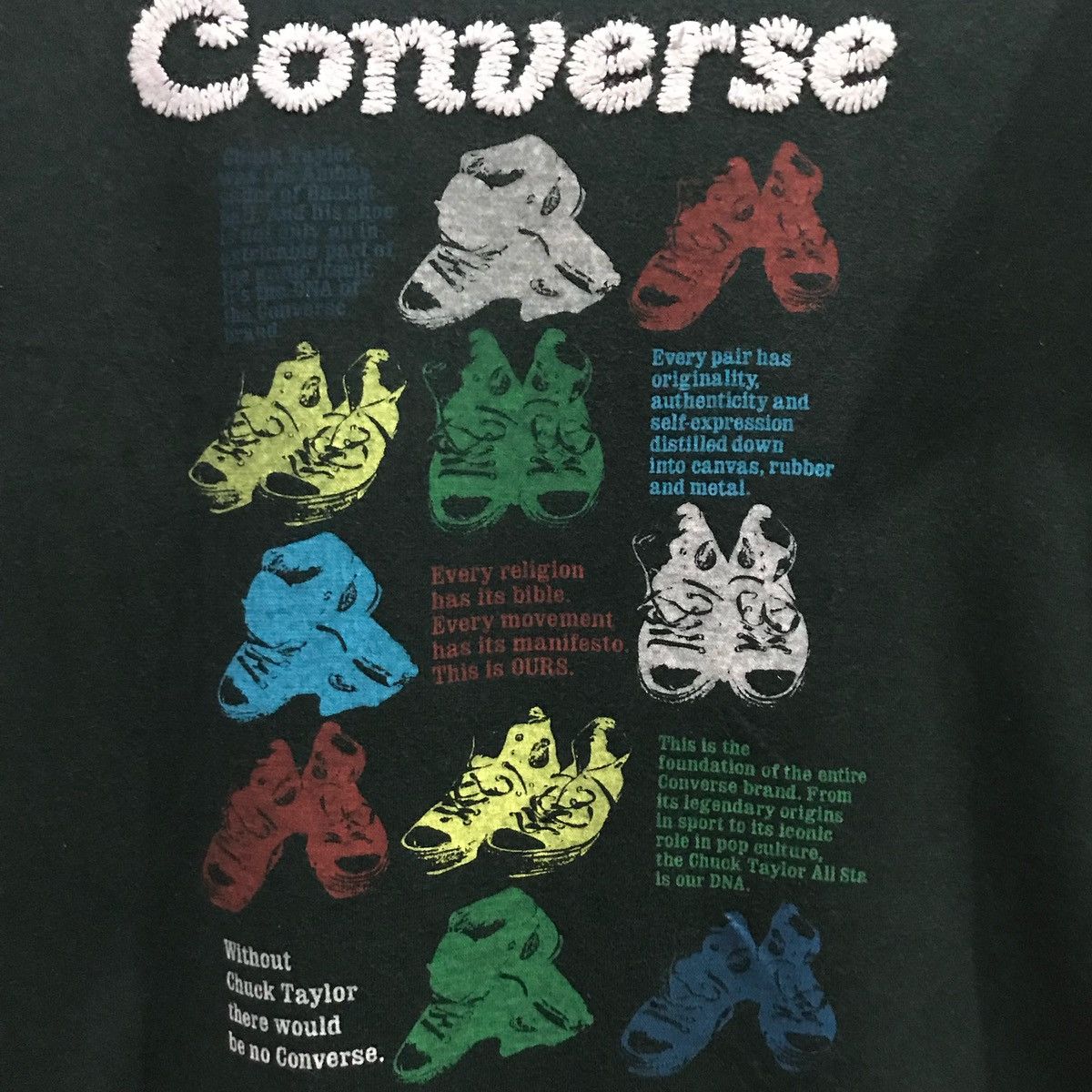 Converse × Japanese Brand × Vintage CONVERSE Short Sleeve TShirts embroidered logo 3L Fits XL Size US XL / EU 56 / 4 - 5 Thumbnail