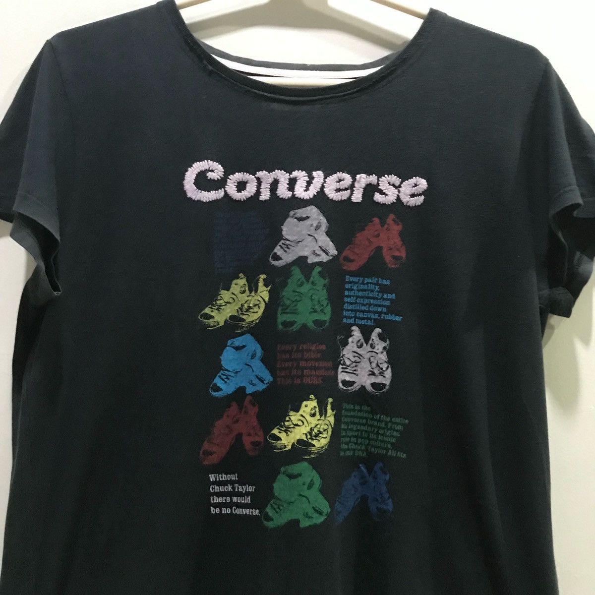 Converse × Japanese Brand × Vintage CONVERSE Short Sleeve TShirts embroidered logo 3L Fits XL Size US XL / EU 56 / 4 - 2 Thumbnail