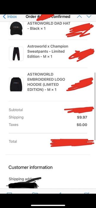 Travis scott astroworld discount world peace sweatpants black