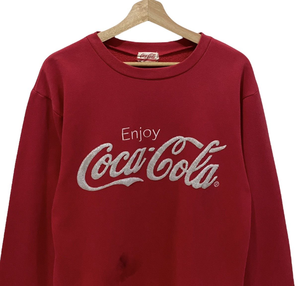 Coca Cola × Vintage 🔥COCA-COLA STREETWEAR BIG LOGO SWEATSHIRT RARE Size US S / EU 44-46 / 1 - 2 Thumbnail