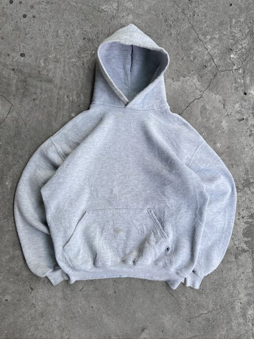 Vintage 1990's Boxy GREY Russell Athletic Hoodie | Grailed