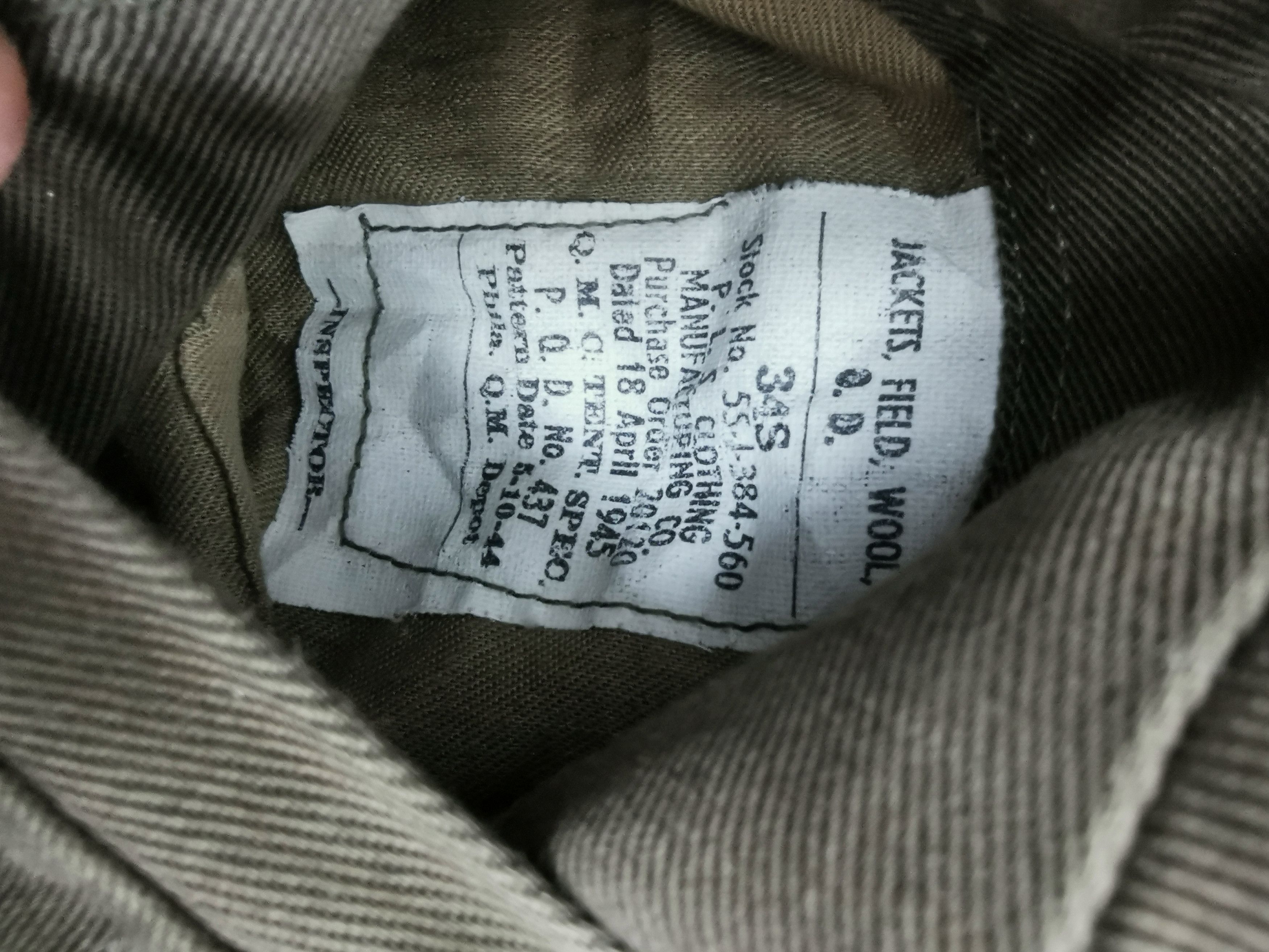 Vintage Vintage 40's WWII Cropped Army Wool Field Jacket Size US S / EU 44-46 / 1 - 13 Thumbnail