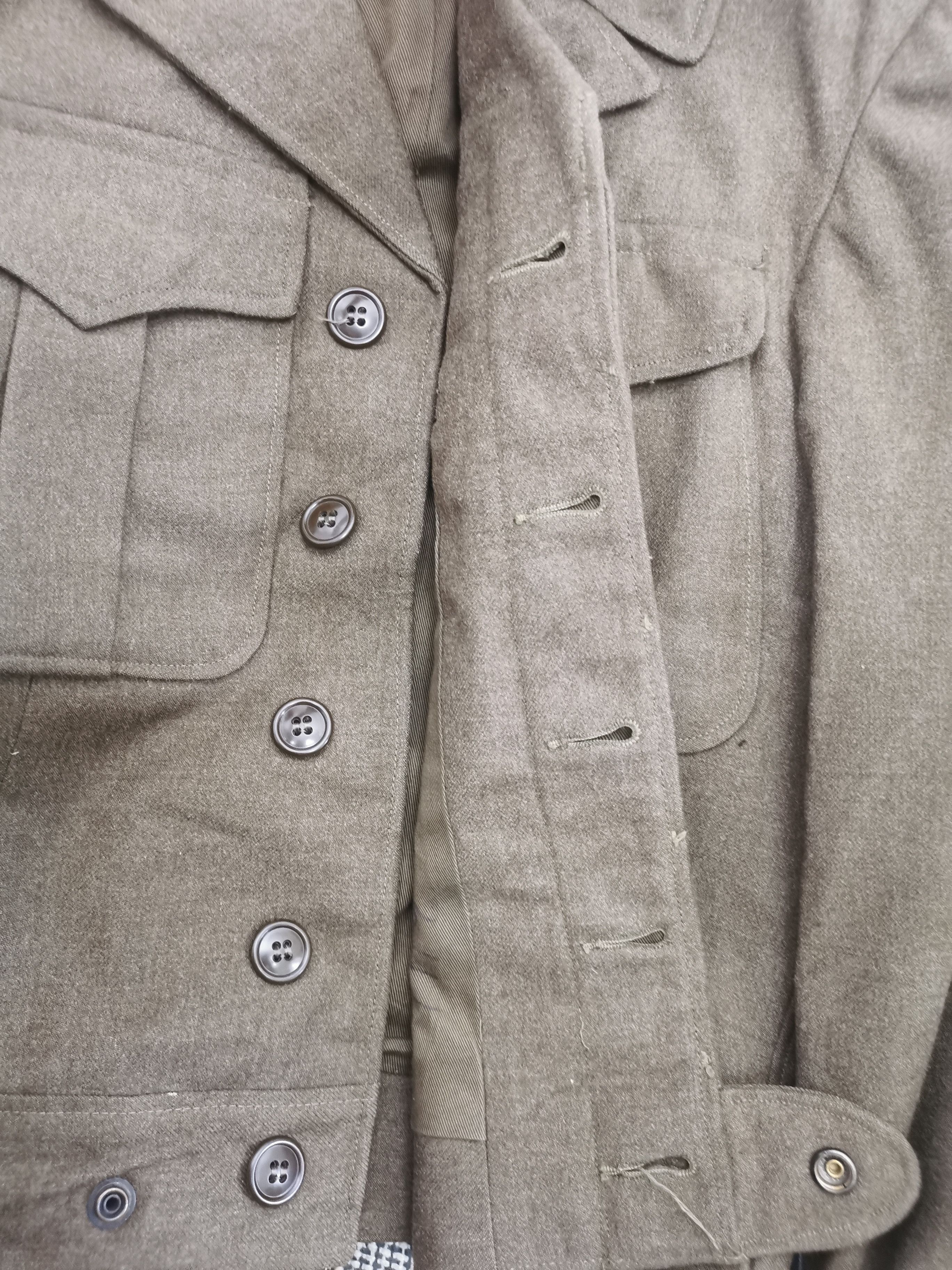 Vintage Vintage 40's WWII Cropped Army Wool Field Jacket Size US S / EU 44-46 / 1 - 11 Thumbnail