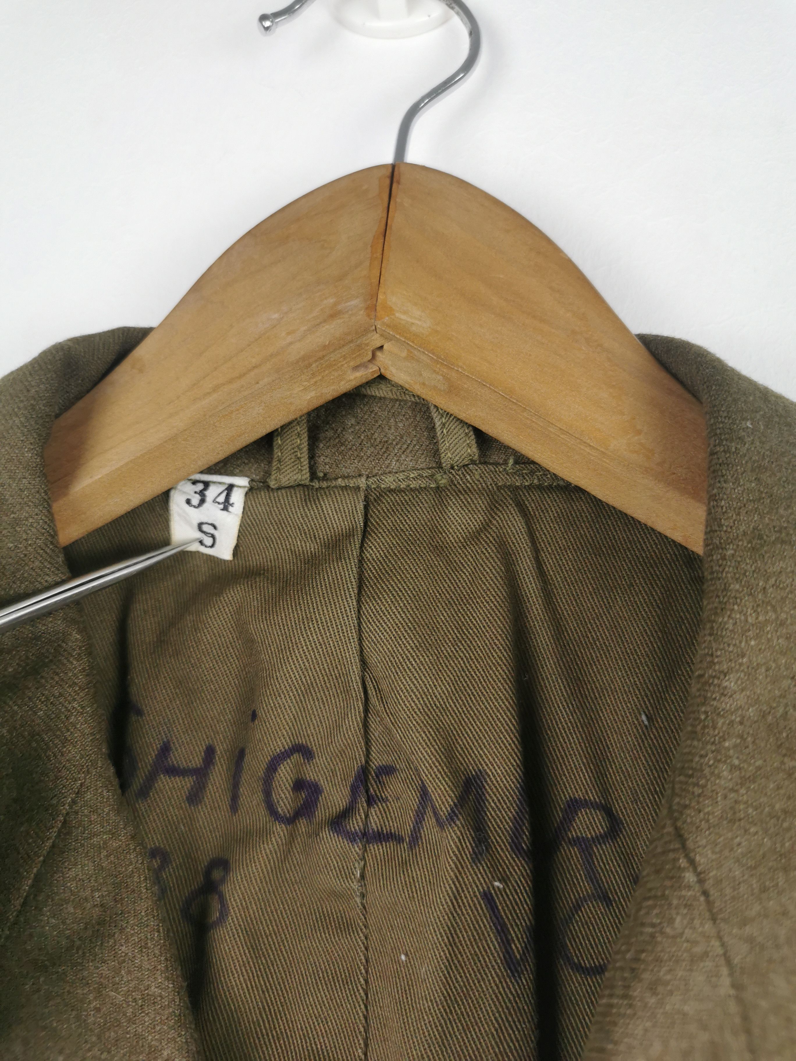 Vintage Vintage 40's WWII Cropped Army Wool Field Jacket Size US S / EU 44-46 / 1 - 12 Thumbnail