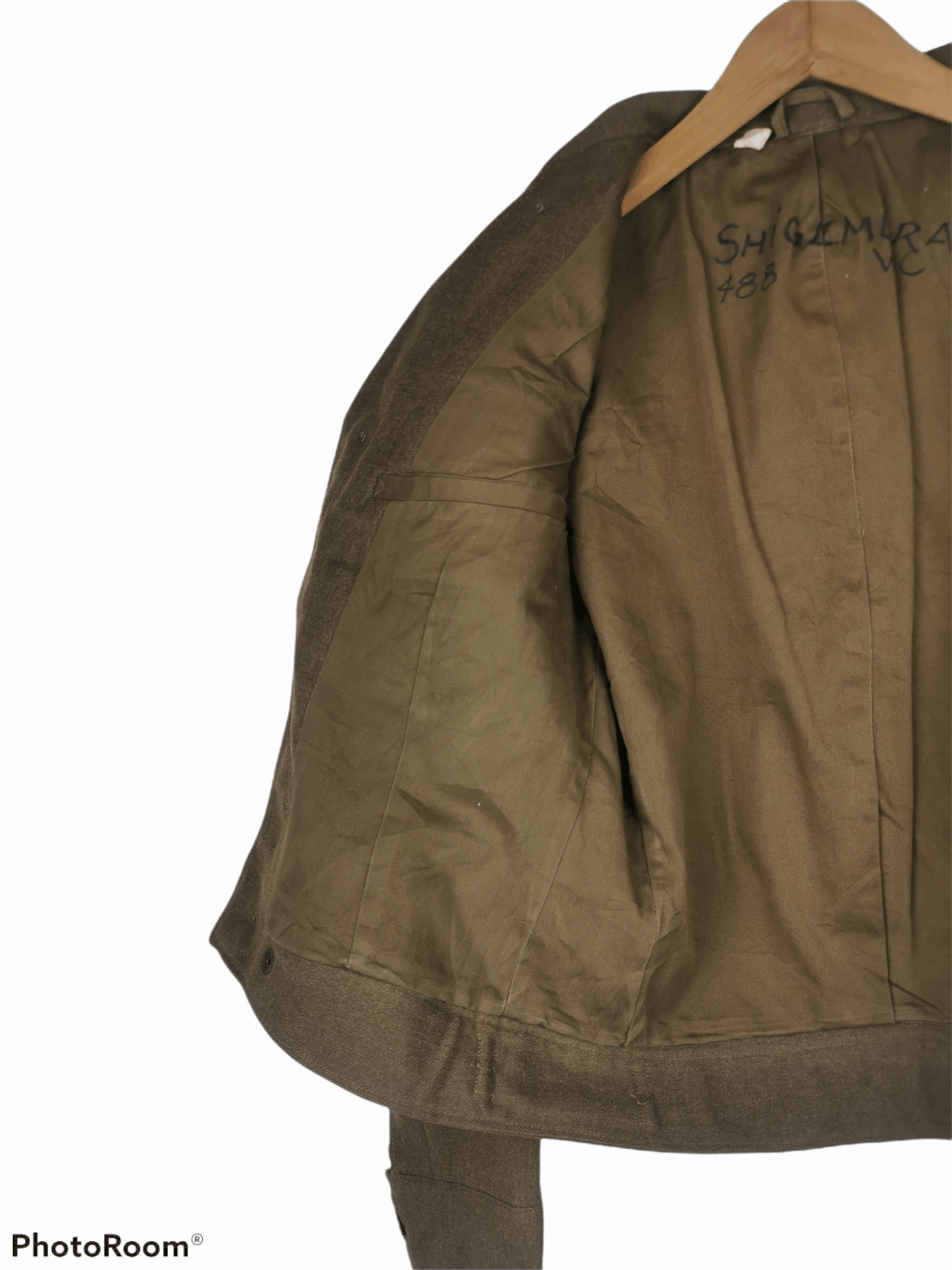 Vintage Vintage 40's WWII Cropped Army Wool Field Jacket Size US S / EU 44-46 / 1 - 8 Thumbnail