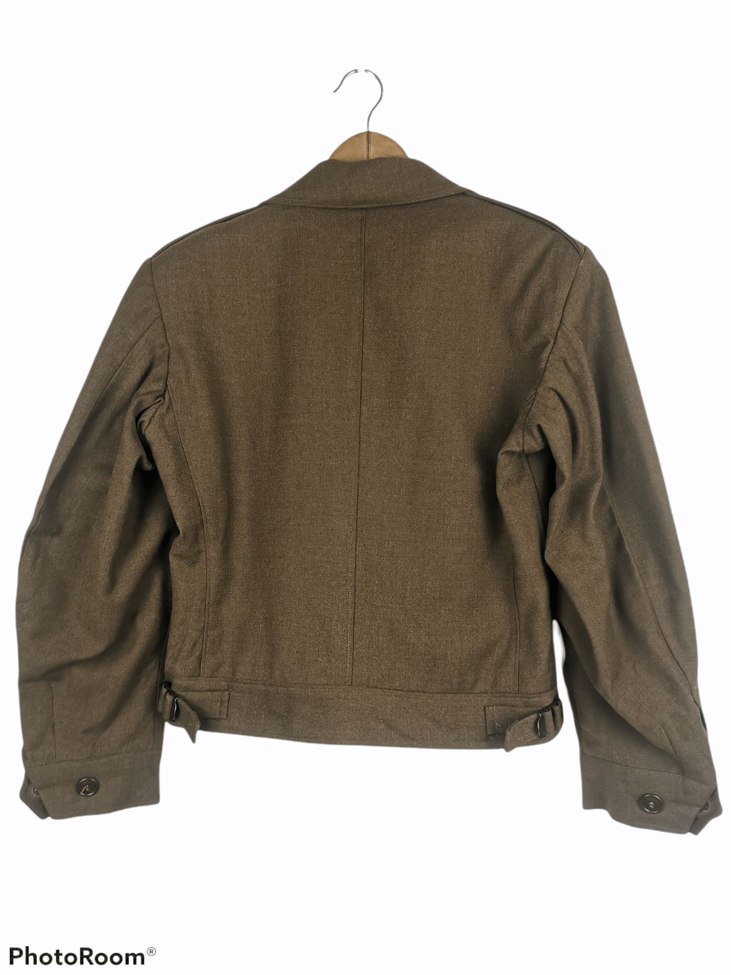Vintage Vintage 40's WWII Cropped Army Wool Field Jacket Size US S / EU 44-46 / 1 - 4 Thumbnail