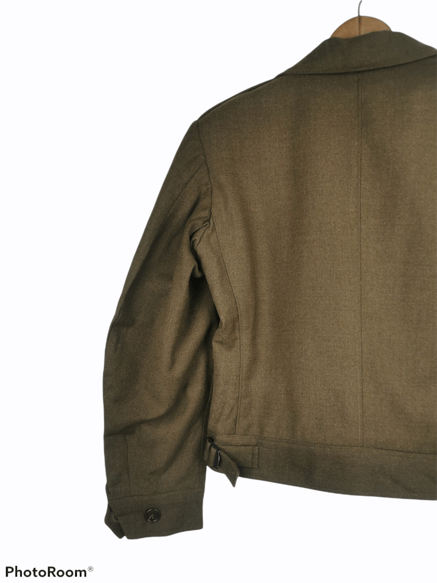 Vintage Vintage 40's WWII Cropped Army Wool Field Jacket Size US S / EU 44-46 / 1 - 5 Thumbnail
