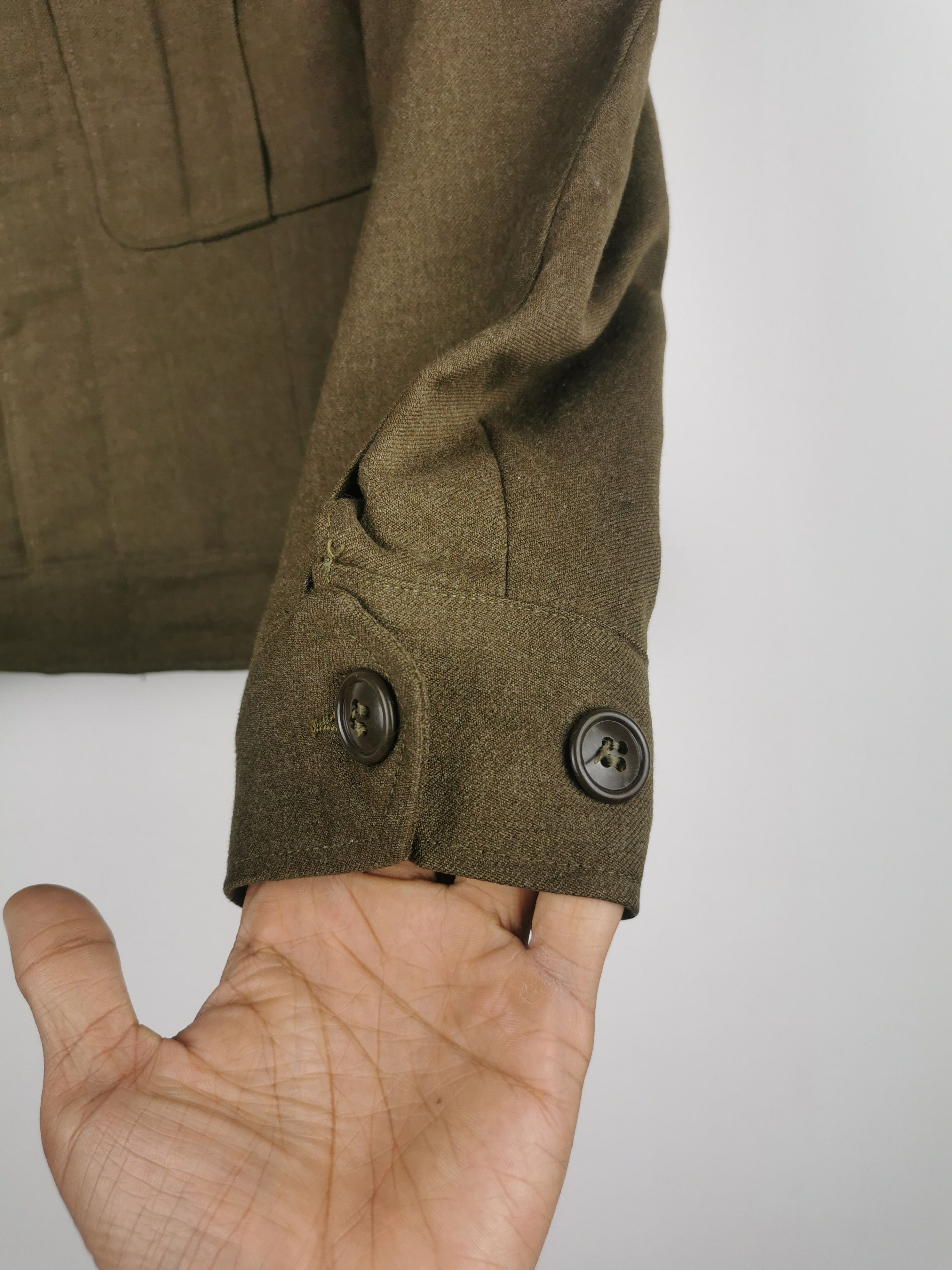 Vintage Vintage 40's WWII Cropped Army Wool Field Jacket Size US S / EU 44-46 / 1 - 10 Thumbnail