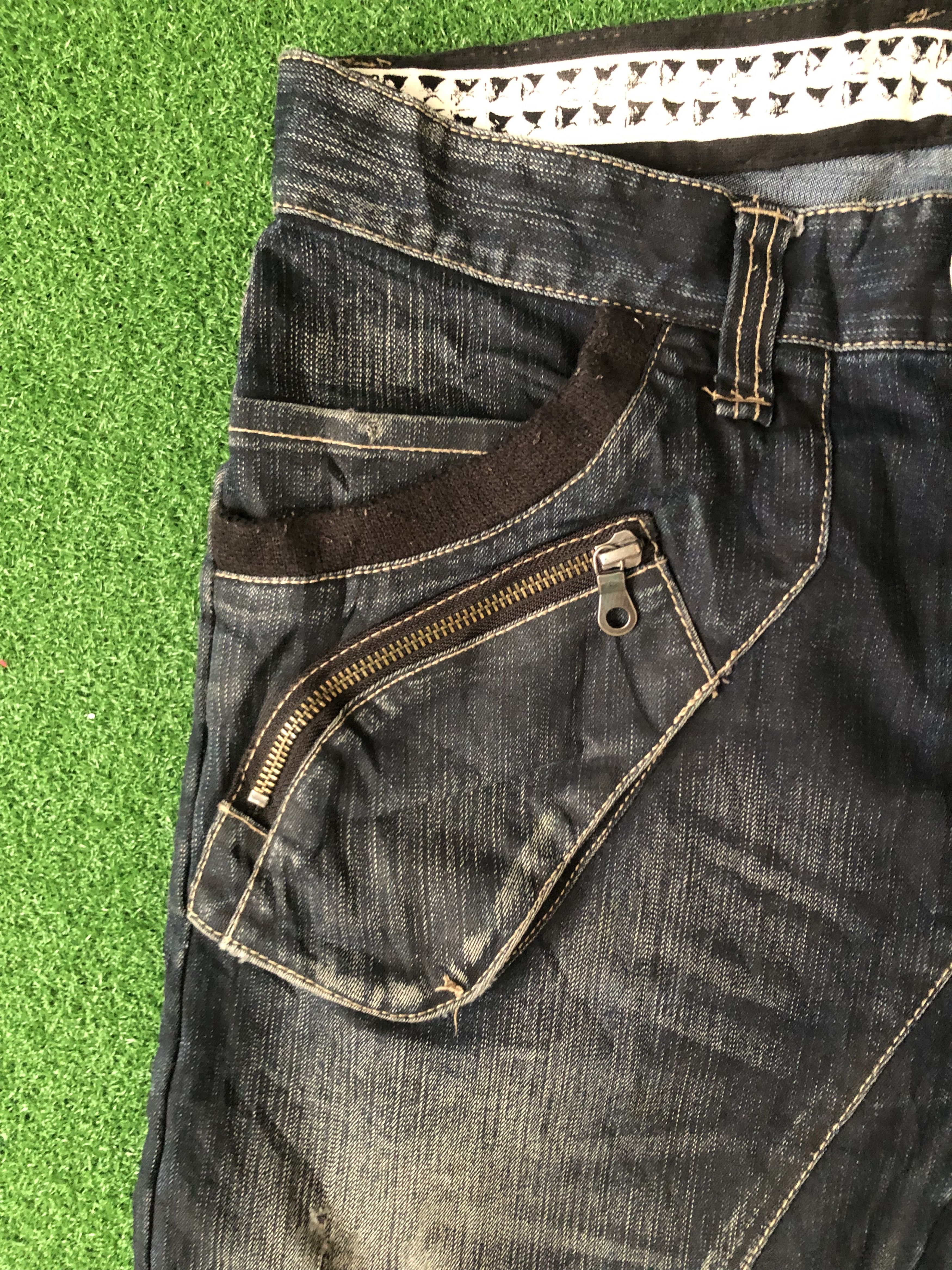 PPFM Ppfm J Curve Zipper Pocket Denim Pants Size US 33 - 8 Thumbnail