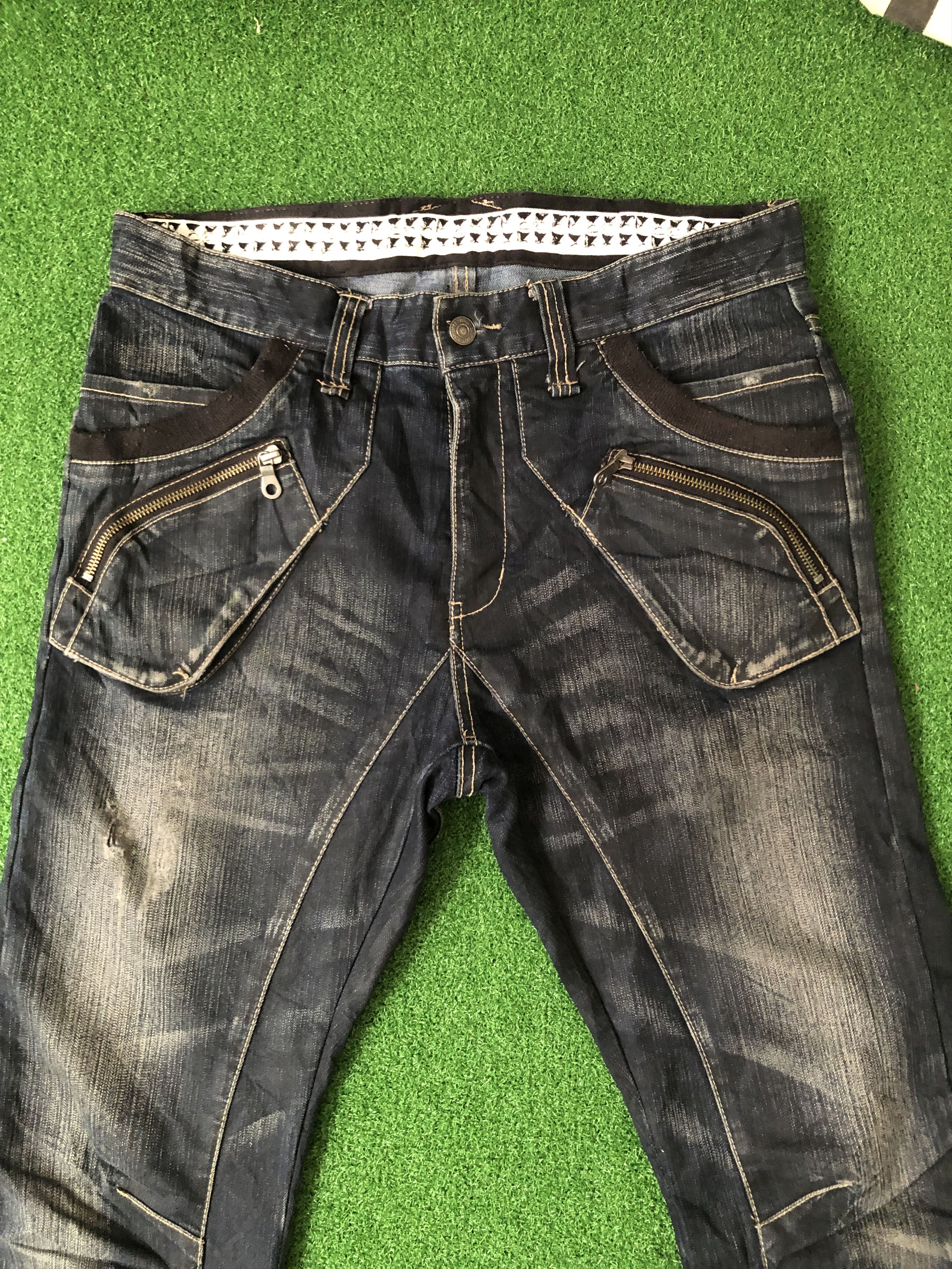 PPFM Ppfm J Curve Zipper Pocket Denim Pants Size US 33 - 3 Thumbnail