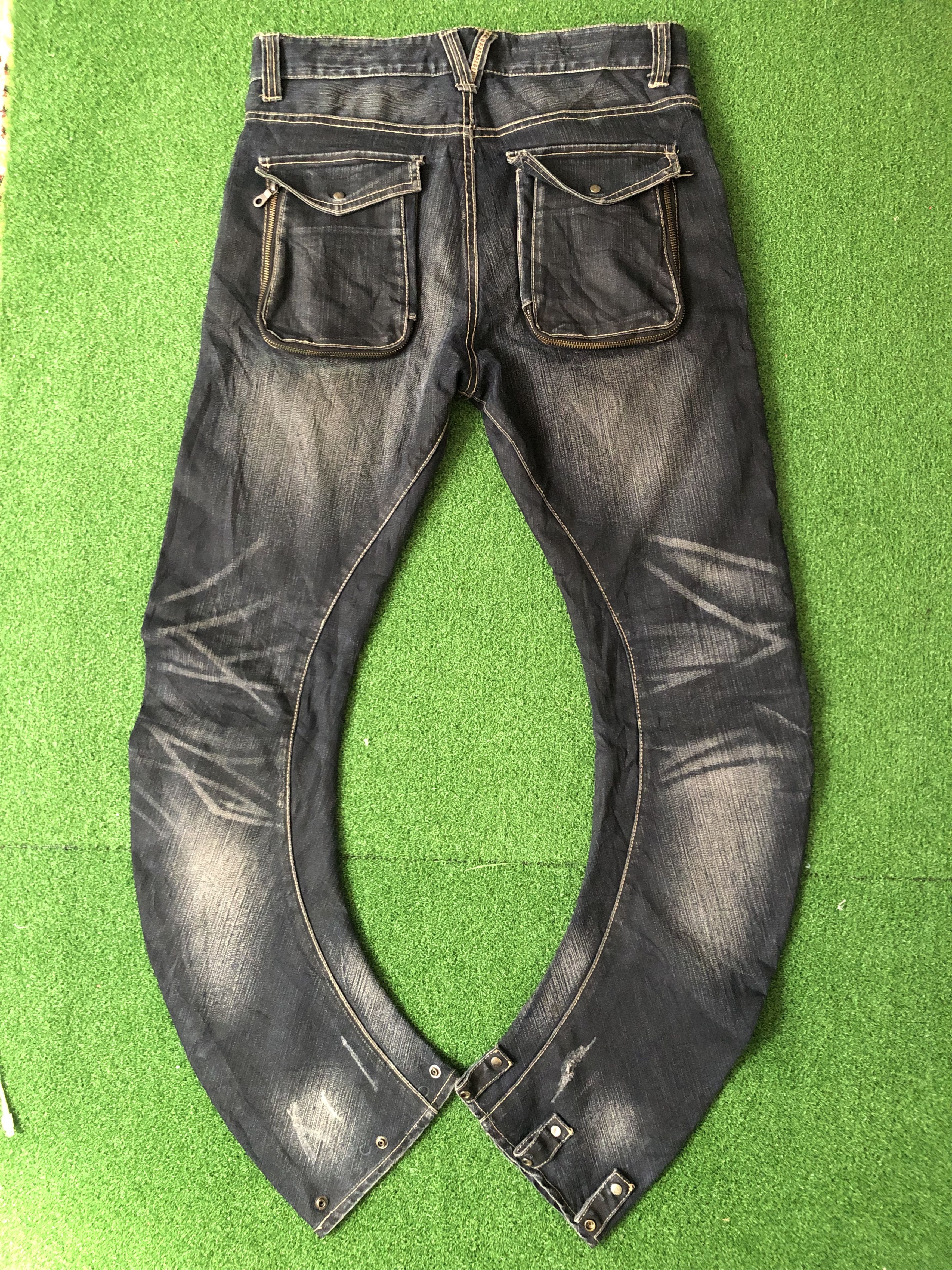 PPFM Ppfm J Curve Zipper Pocket Denim Pants Size US 33 - 2 Thumbnail