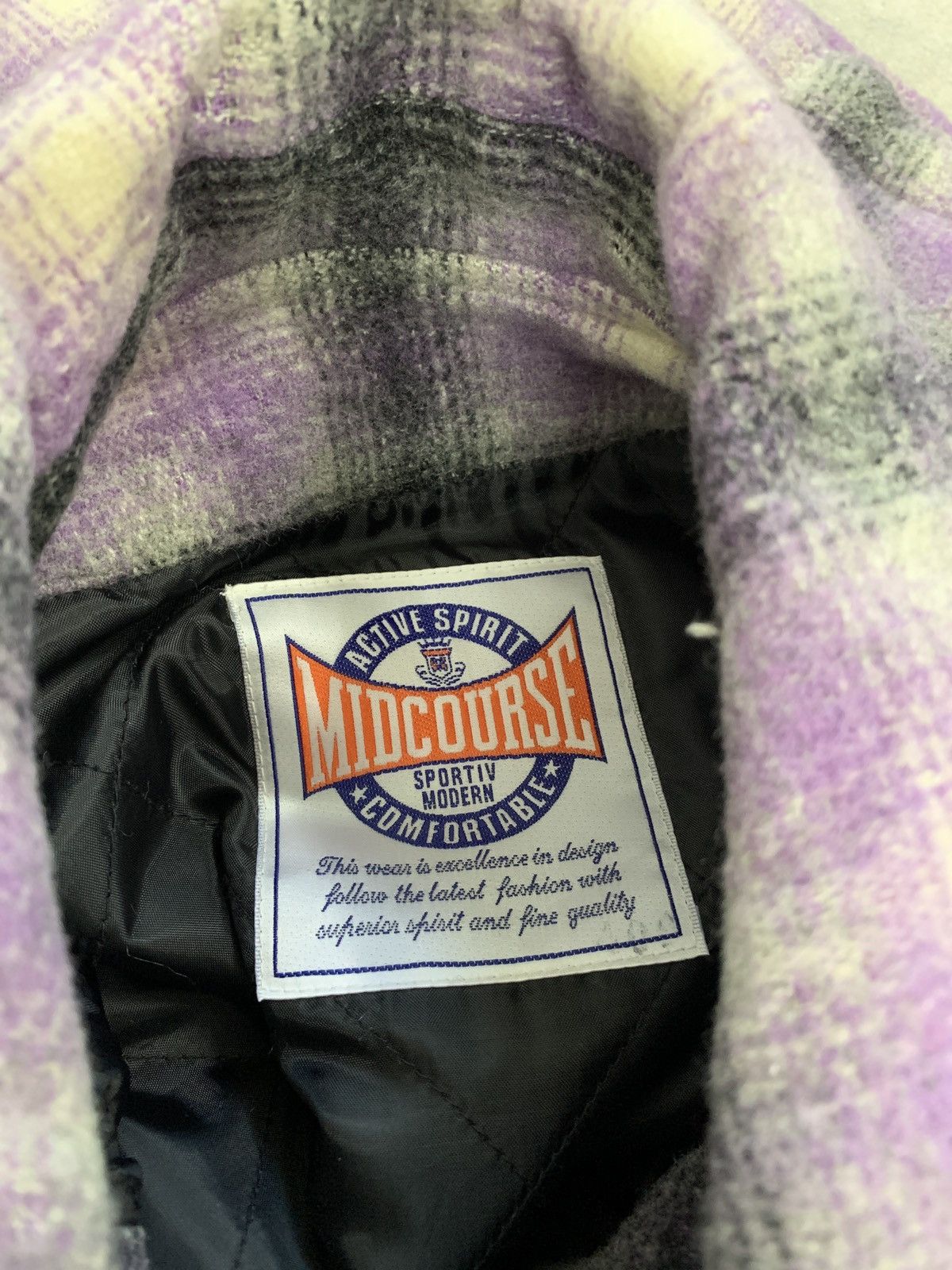 Flannel VINTAGE MIDCOUSE TARTAN WOOL JACKET Size US XL / EU 56 / 4 - 7 Thumbnail