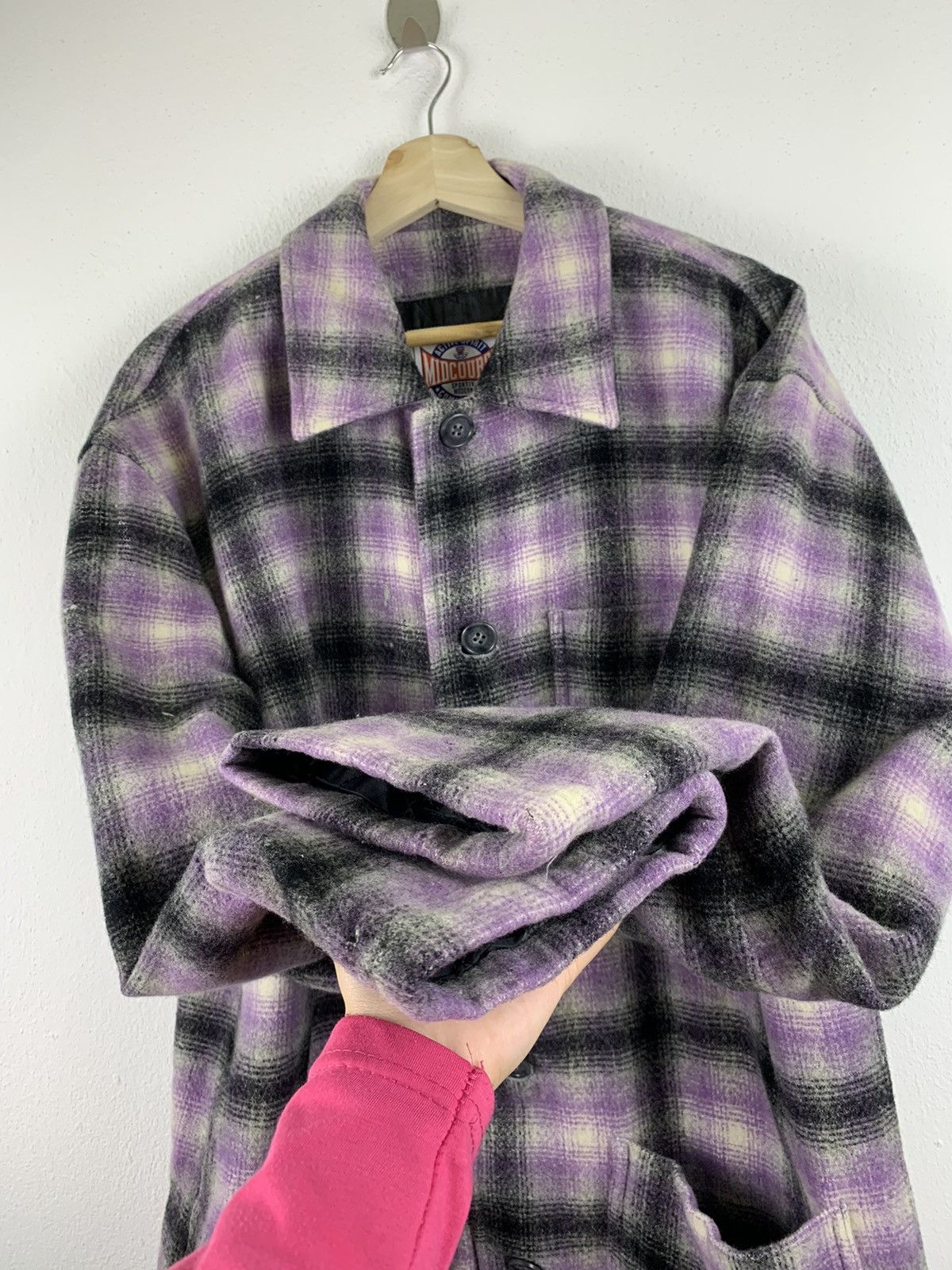 Flannel VINTAGE MIDCOUSE TARTAN WOOL JACKET Size US XL / EU 56 / 4 - 3 Thumbnail