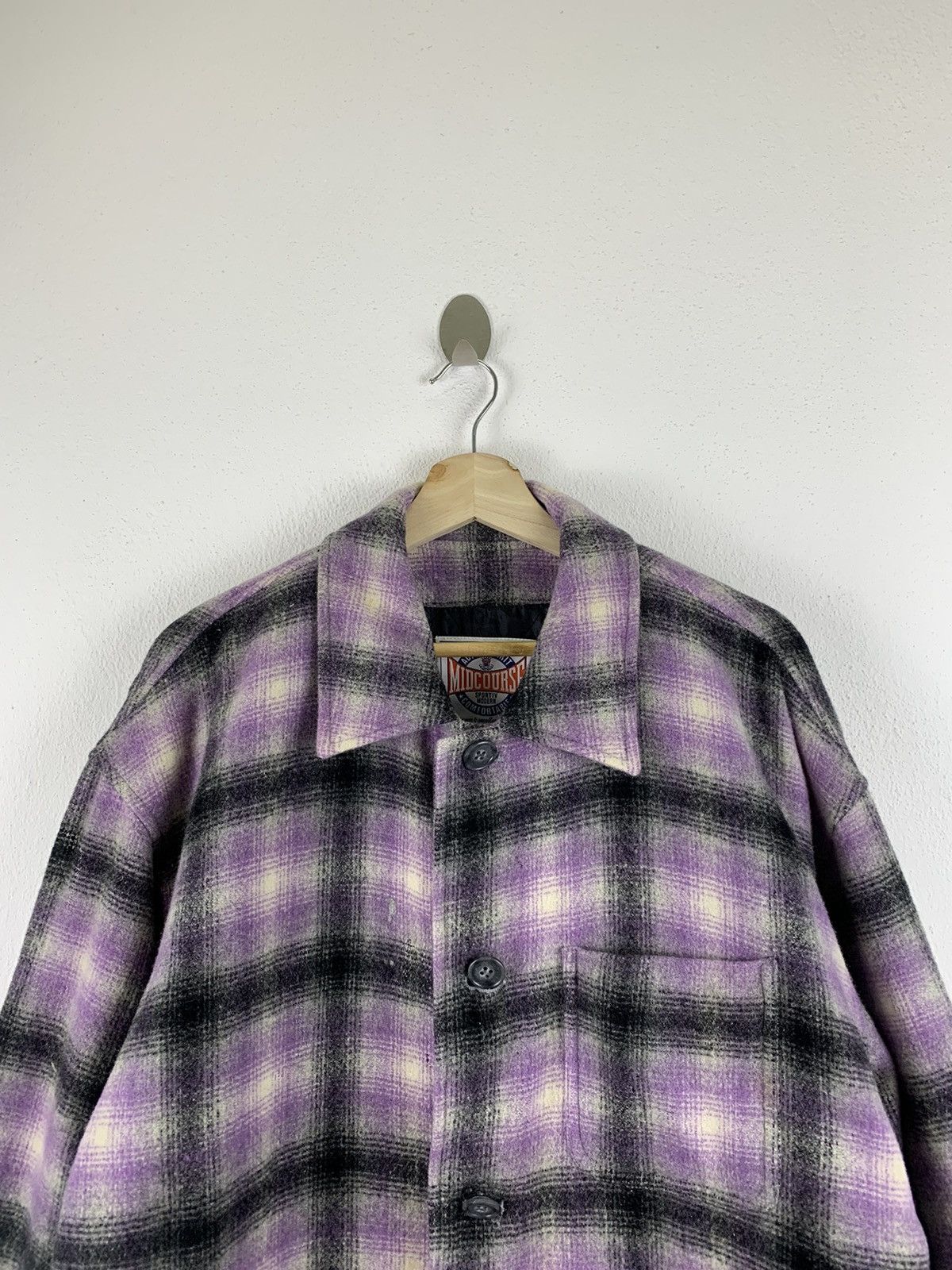 Flannel VINTAGE MIDCOUSE TARTAN WOOL JACKET Size US XL / EU 56 / 4 - 2 Thumbnail