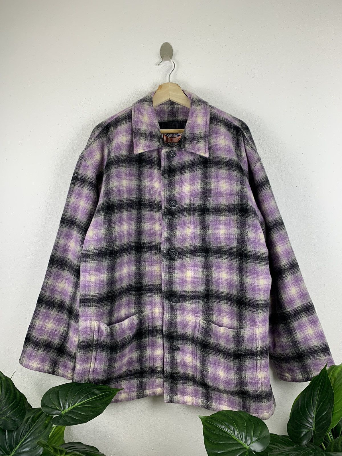Flannel VINTAGE MIDCOUSE TARTAN WOOL JACKET Size US XL / EU 56 / 4 - 1 Thumbnail