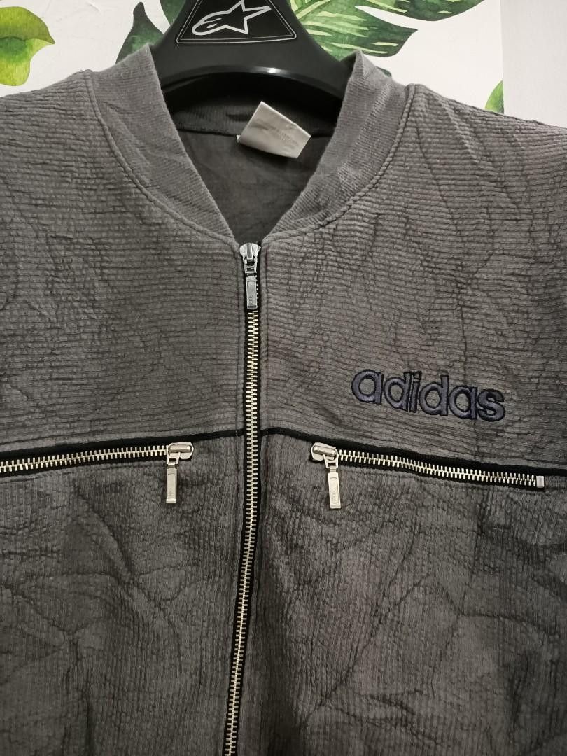 Adidas × Vintage Vintage 90's Adidas Full-zipper Jacket Sweater Size US L / EU 52-54 / 3 - 2 Thumbnail