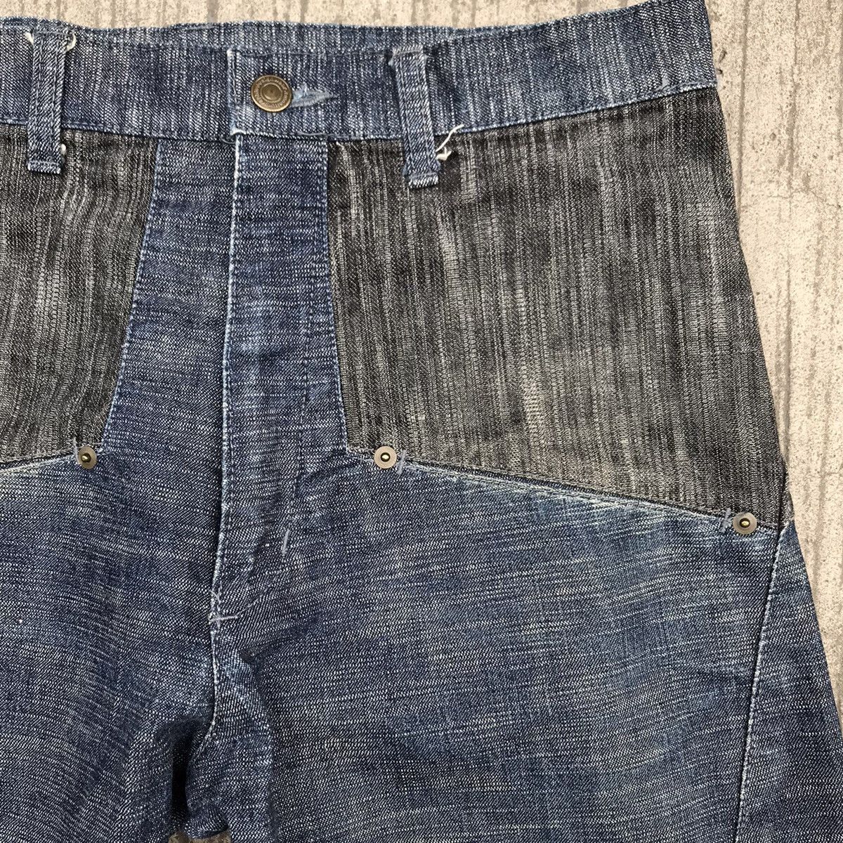 Japanese Brand RCKSDSGN Two Tone Denim Loose Jeans Size US 34 / EU 50 - 5 Thumbnail