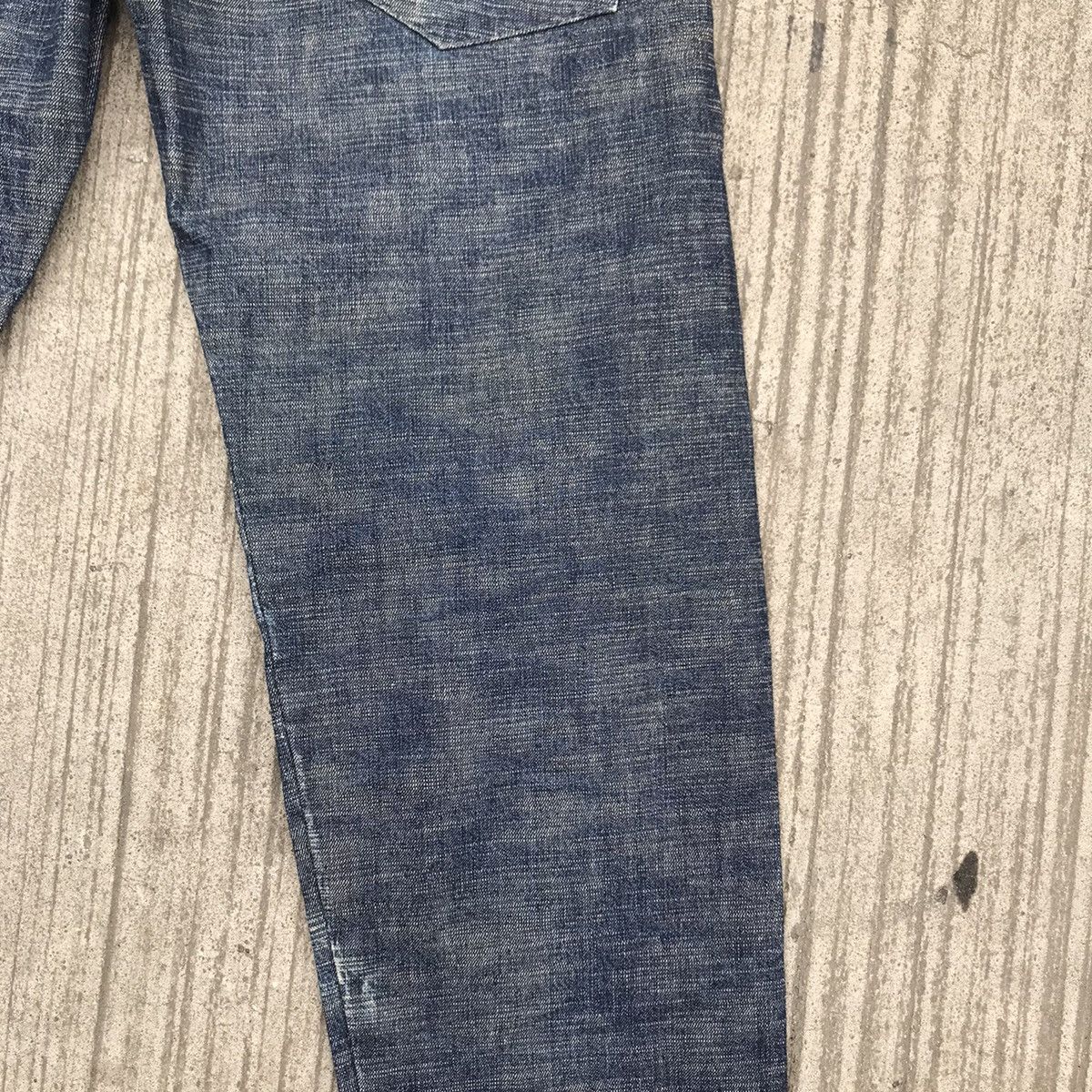 Japanese Brand RCKSDSGN Two Tone Denim Loose Jeans Size US 34 / EU 50 - 14 Thumbnail