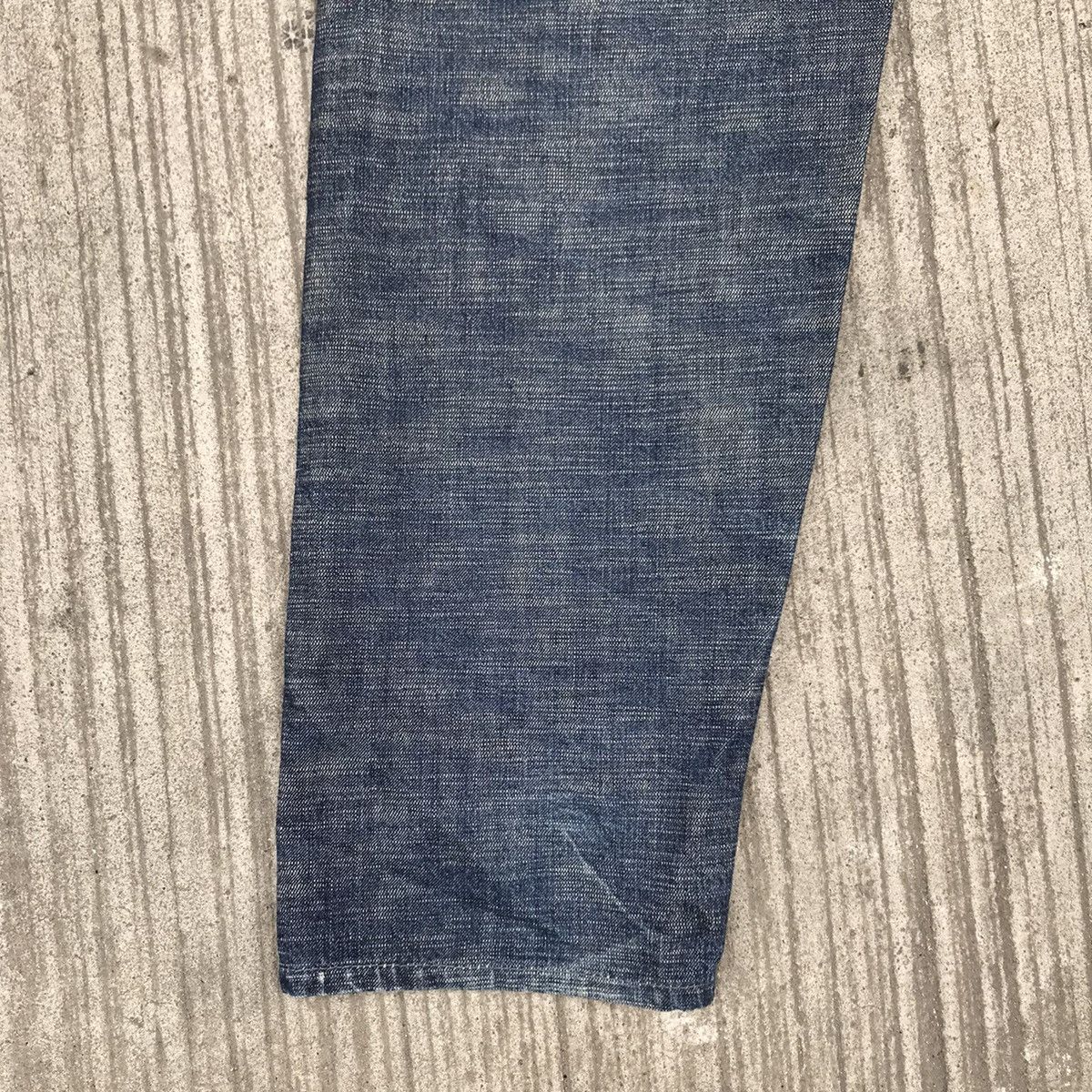 Japanese Brand RCKSDSGN Two Tone Denim Loose Jeans Size US 34 / EU 50 - 15 Thumbnail
