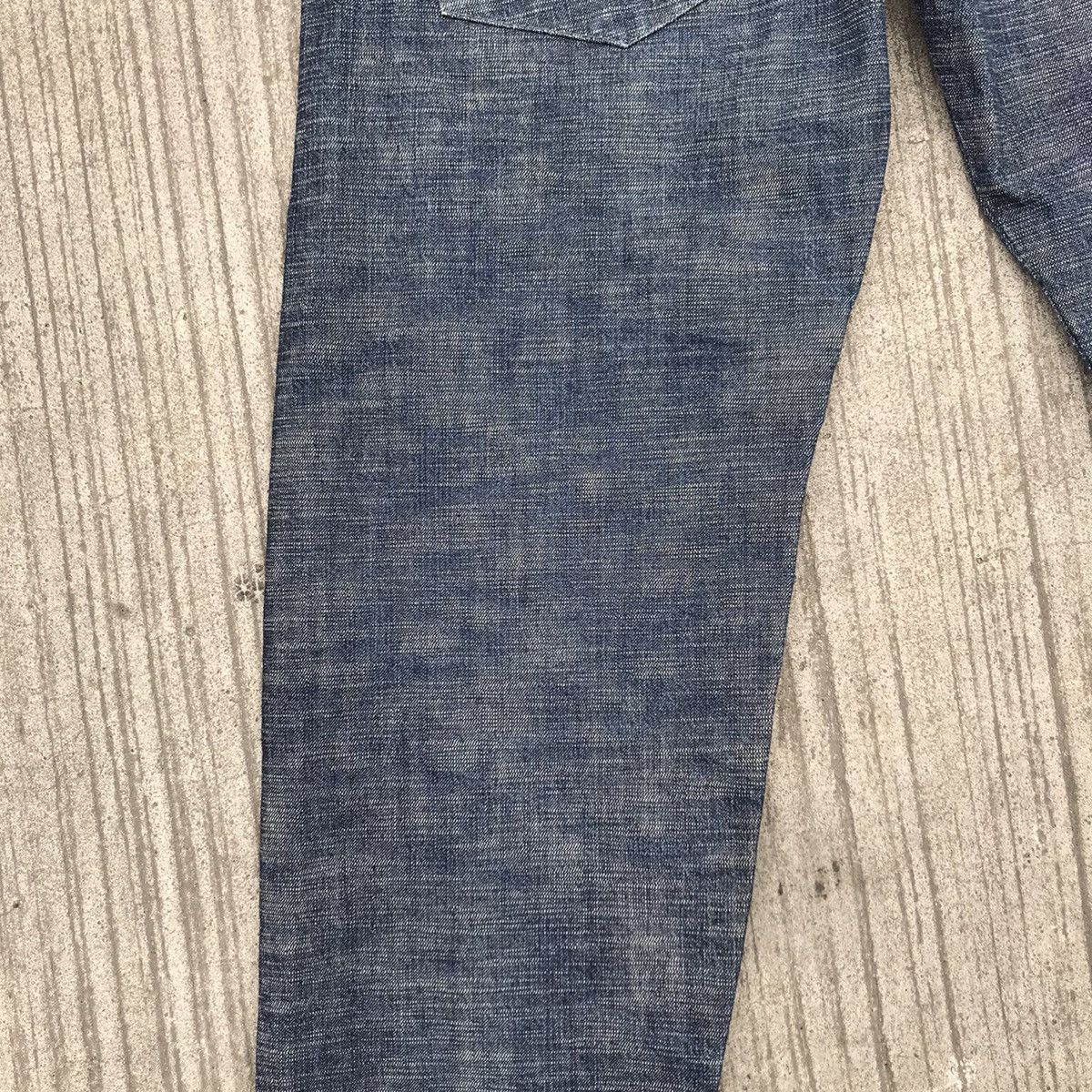 Japanese Brand RCKSDSGN Two Tone Denim Loose Jeans Size US 34 / EU 50 - 13 Thumbnail