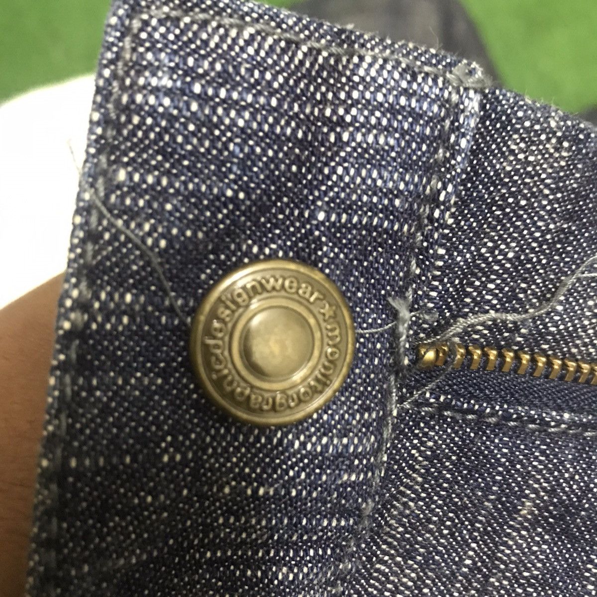 Japanese Brand RCKSDSGN Two Tone Denim Loose Jeans Size US 34 / EU 50 - 18 Thumbnail