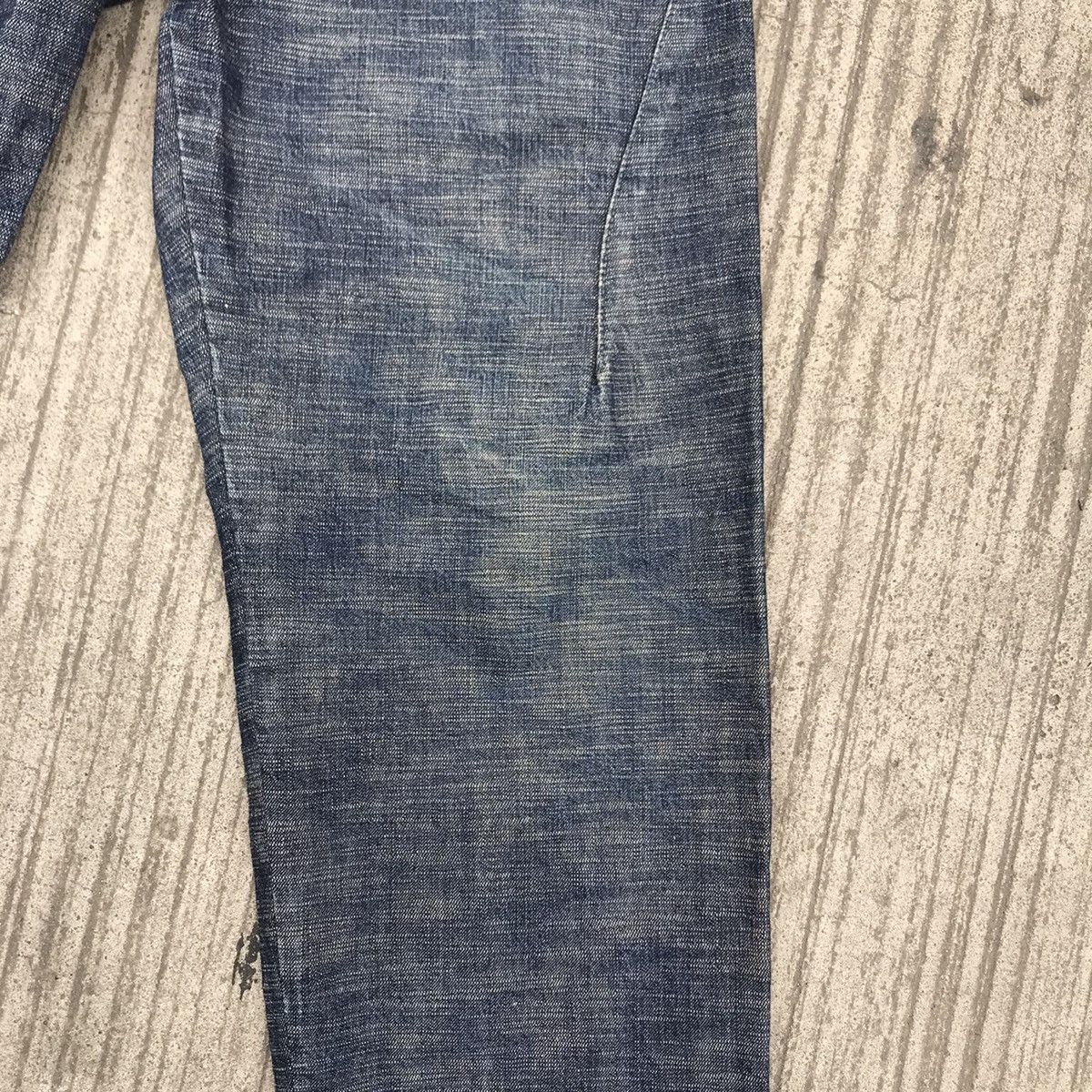 Japanese Brand RCKSDSGN Two Tone Denim Loose Jeans Size US 34 / EU 50 - 7 Thumbnail