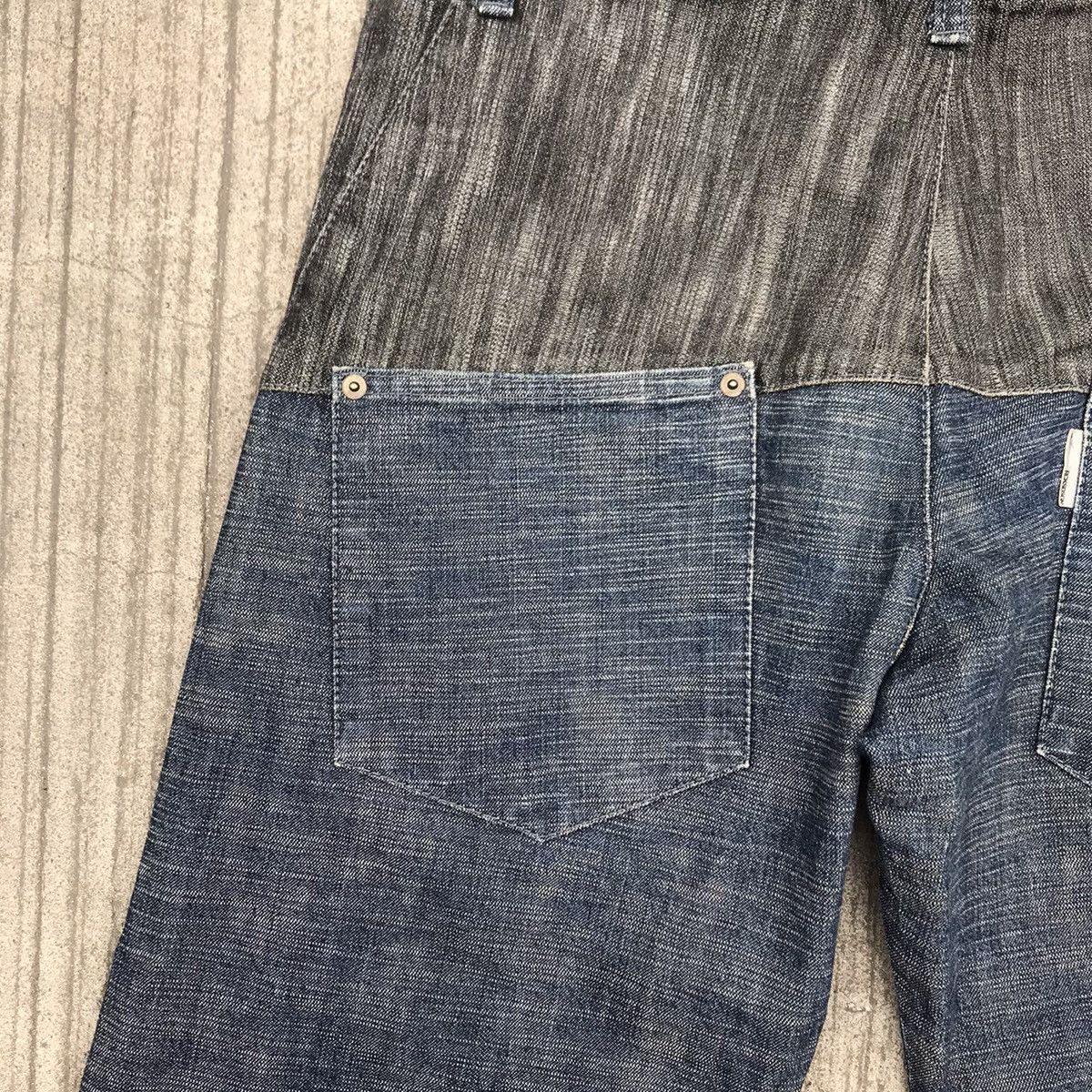 Japanese Brand RCKSDSGN Two Tone Denim Loose Jeans Size US 34 / EU 50 - 11 Thumbnail