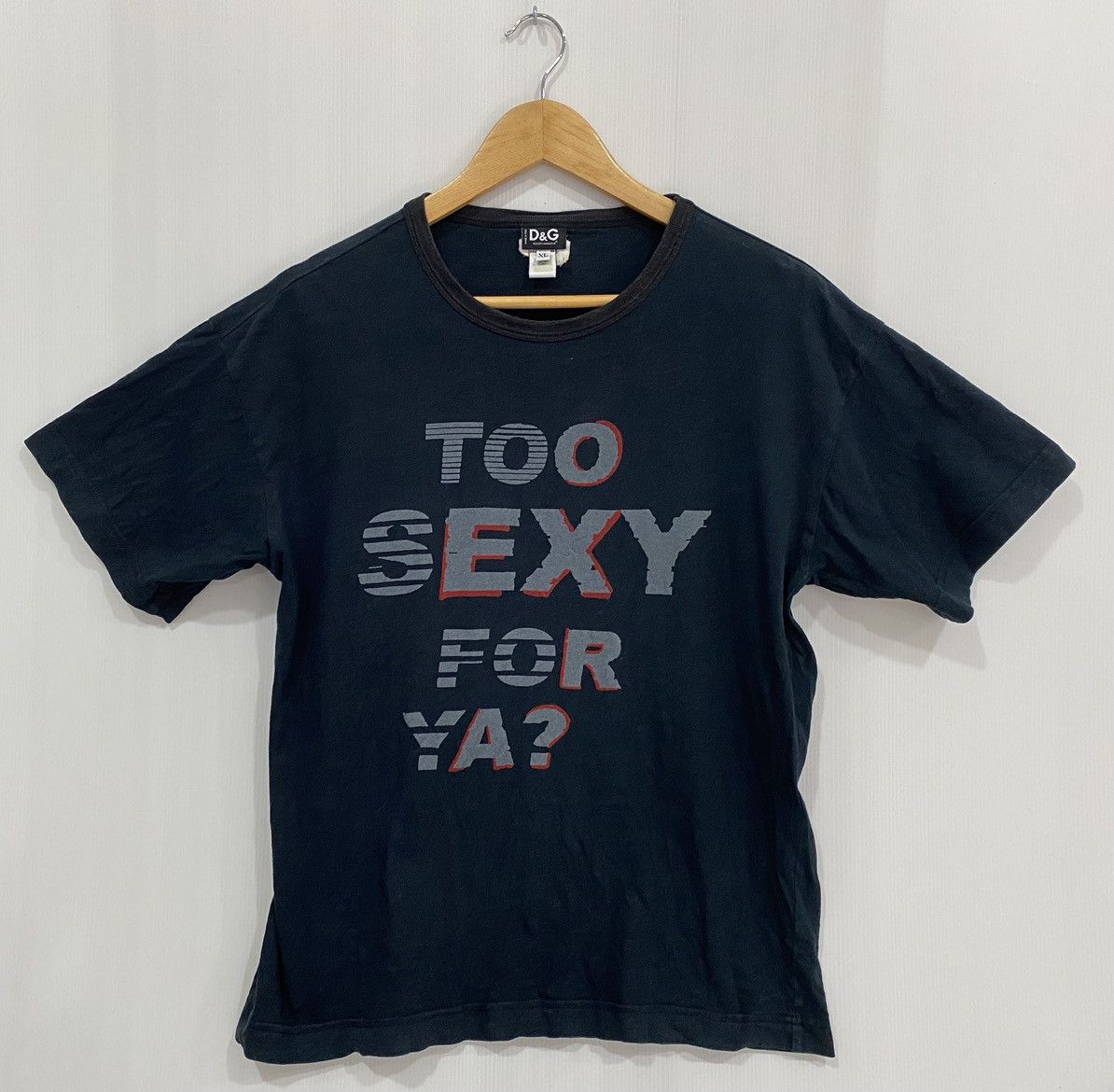 Dolce & Gabbana Dolce & Gabbana D&G Tshirt Too Sexy For Ya? Size US XL / EU 56 / 4 - 1 Thumbnail