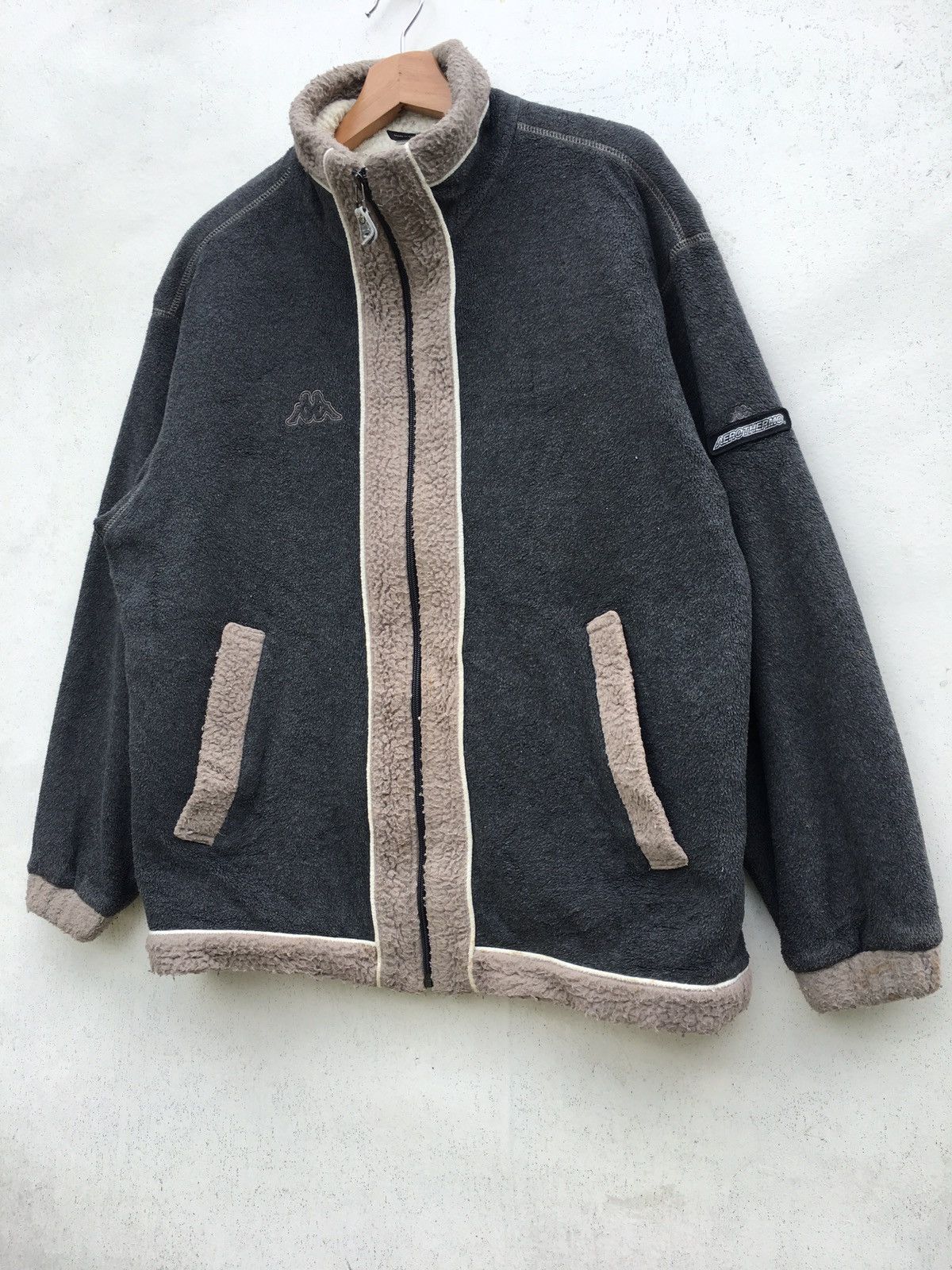 Kappa Vintage Kappa Fleece Winter Jacket Size US L / EU 52-54 / 3 - 3 Thumbnail