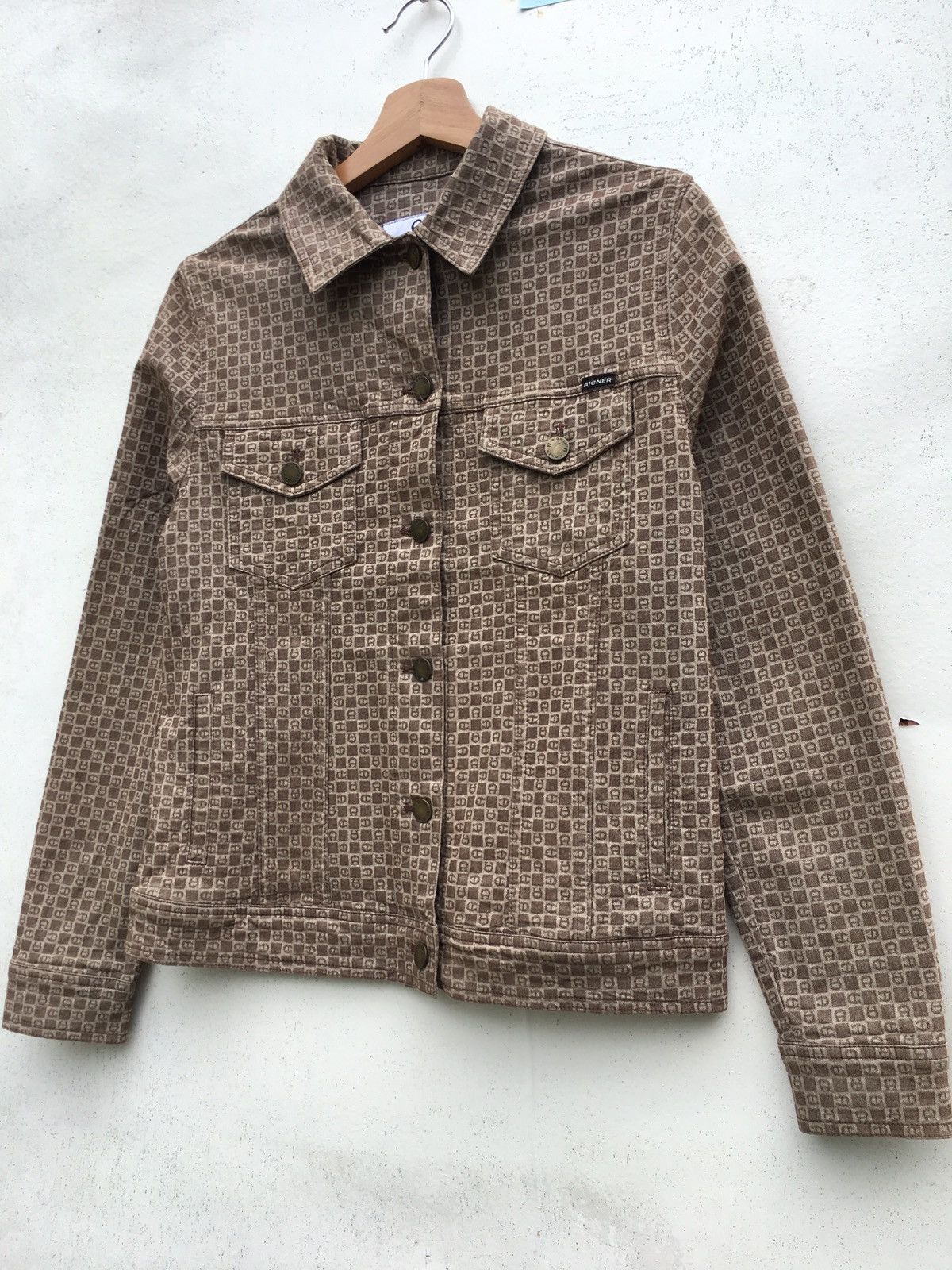 Aigner Vintage Aigner Monogram Buttons Jacket Size US S / EU 44-46 / 1 - 3 Thumbnail