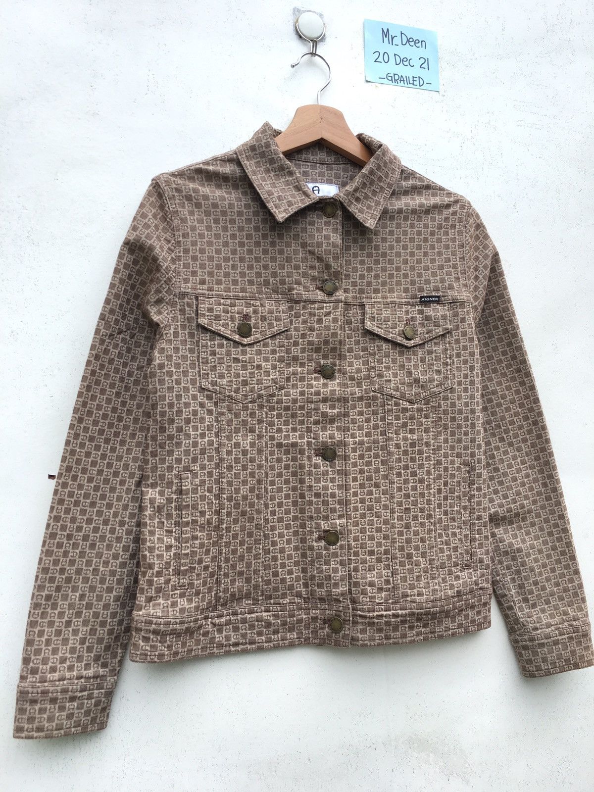 Aigner Vintage Aigner Monogram Buttons Jacket Size US S / EU 44-46 / 1 - 2 Thumbnail