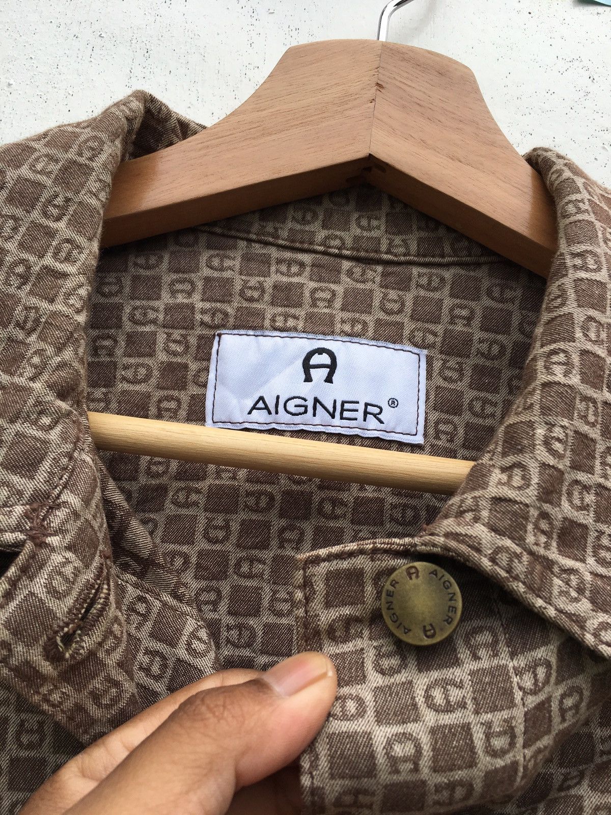 Aigner Vintage Aigner Monogram Buttons Jacket Size US S / EU 44-46 / 1 - 8 Thumbnail