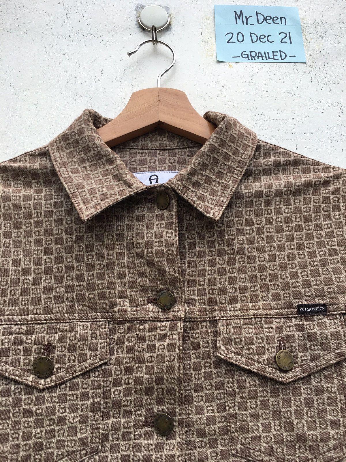 Aigner Vintage Aigner Monogram Buttons Jacket Size US S / EU 44-46 / 1 - 6 Thumbnail