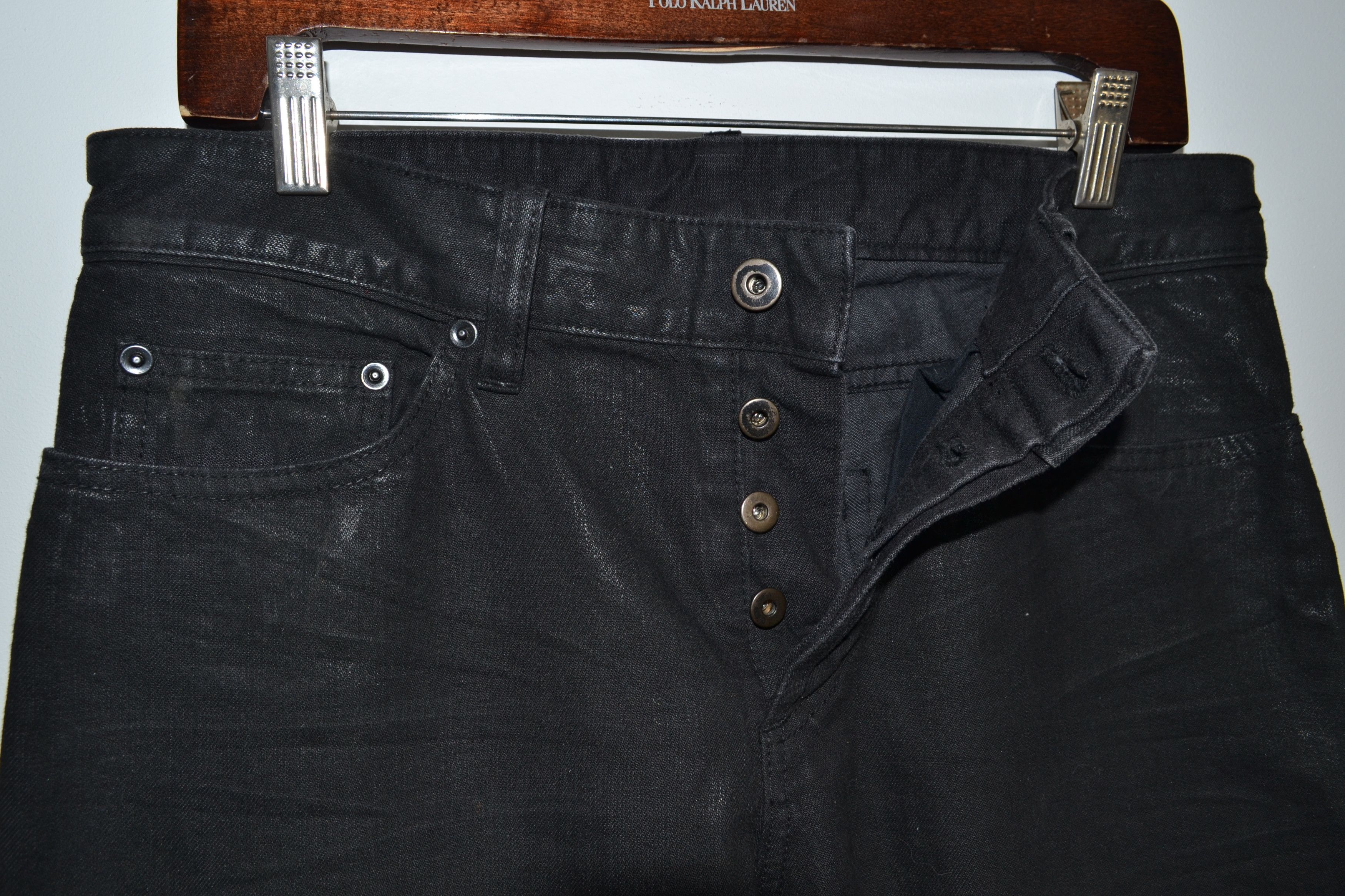 Balenciaga Waxed Denim Jeans Size US 31 - 5 Thumbnail