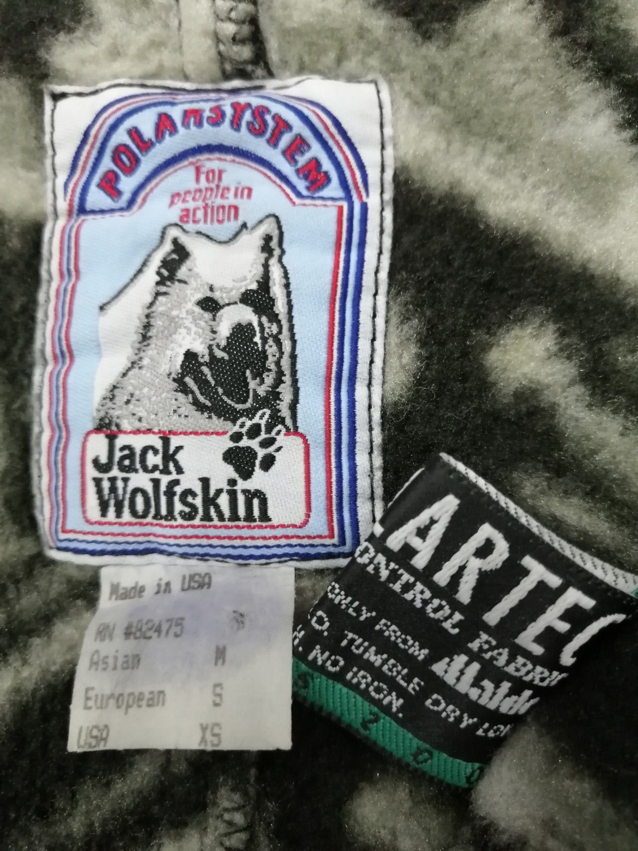 Jack Wolfskin 🔥Vintage 90's JACK WOLFSKIN POLARTEC Printed Fleece Jacket Size US XS / EU 42 / 0 - 5 Thumbnail