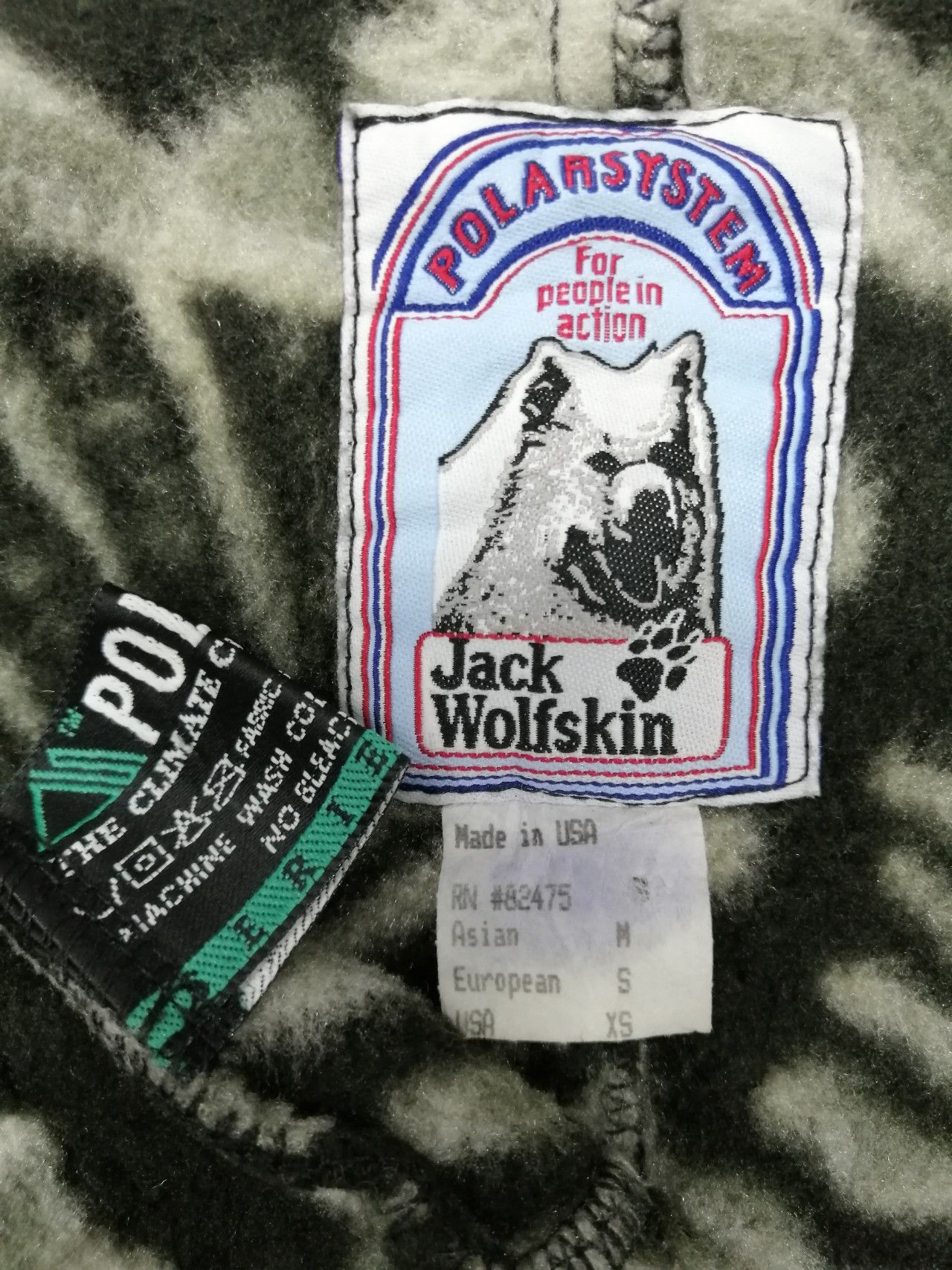 Jack Wolfskin 🔥Vintage 90's JACK WOLFSKIN POLARTEC Printed Fleece Jacket Size US XS / EU 42 / 0 - 4 Thumbnail