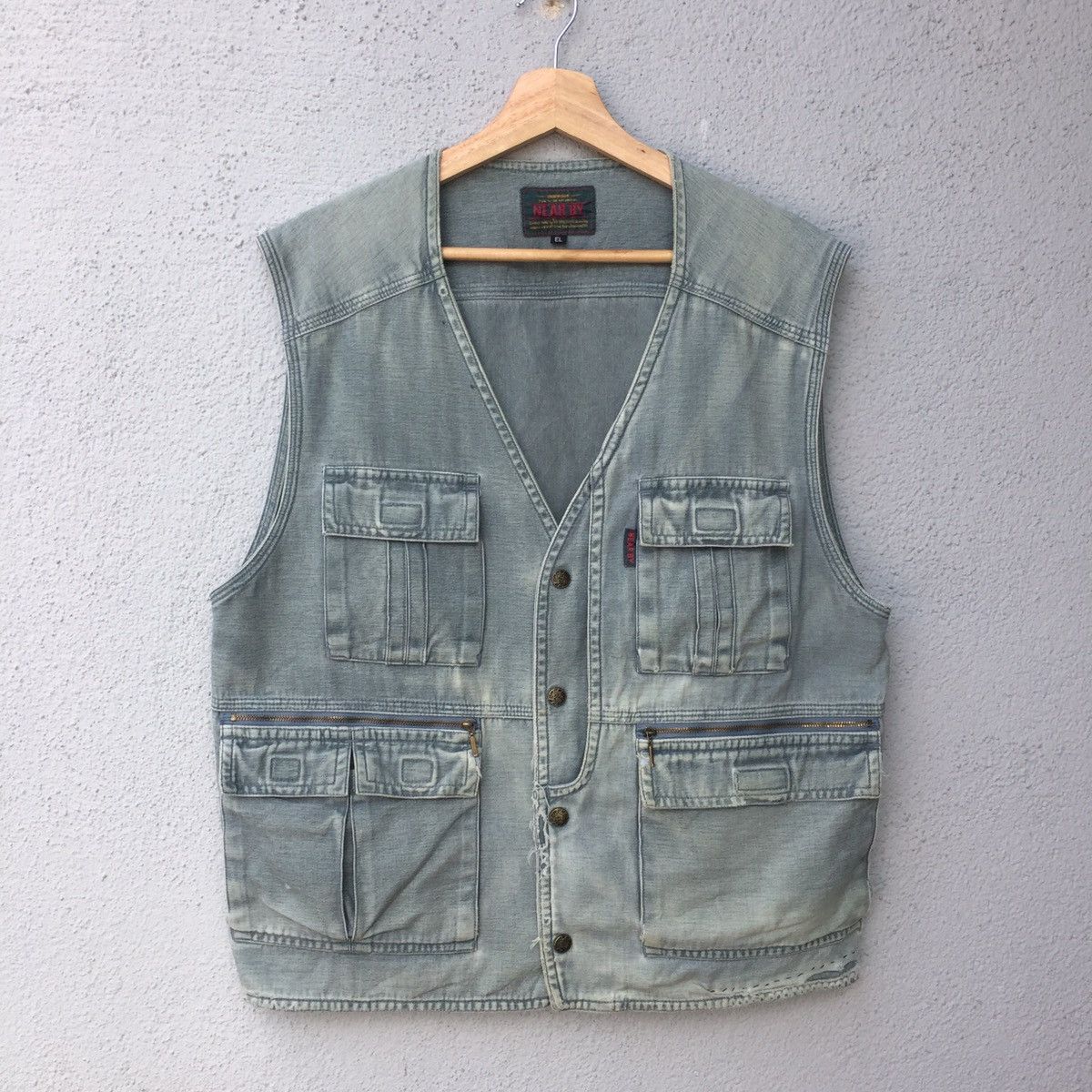 Japanese Brand × Vintage Near By Tactical Pocket Vest Jacket Size US L / EU 52-54 / 3 - 1 Thumbnail