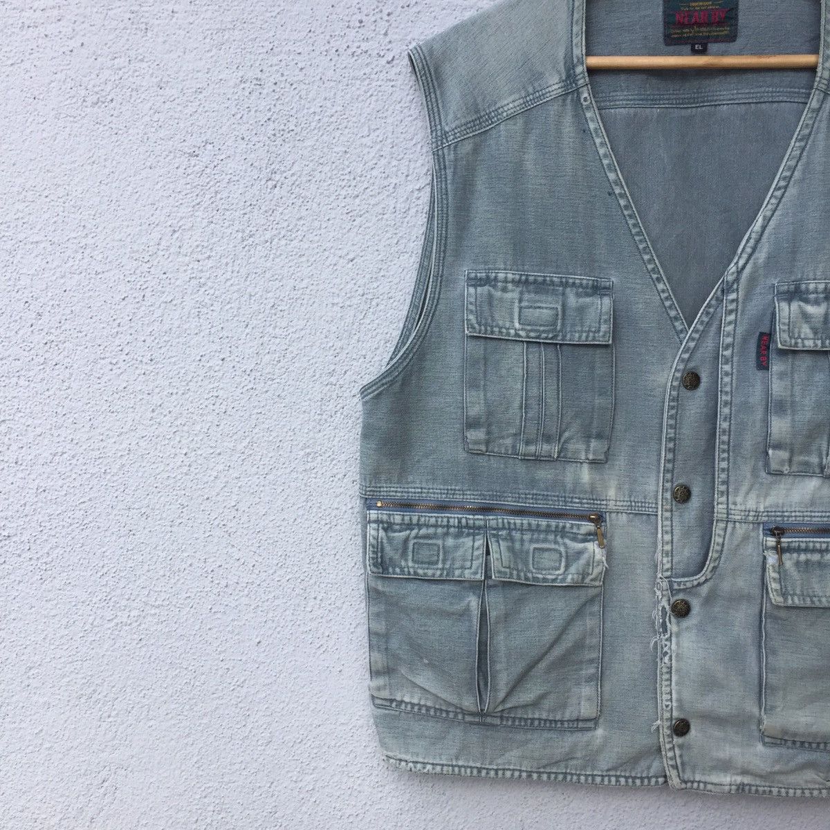 Japanese Brand × Vintage Near By Tactical Pocket Vest Jacket Size US L / EU 52-54 / 3 - 4 Thumbnail