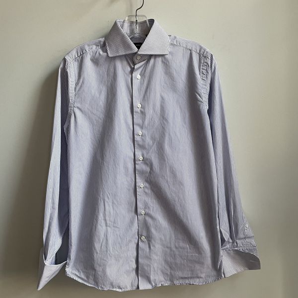 Spier And Mackay Dress Shirt Slim Fit French Cuff Stripe 14.5/33 | Grailed