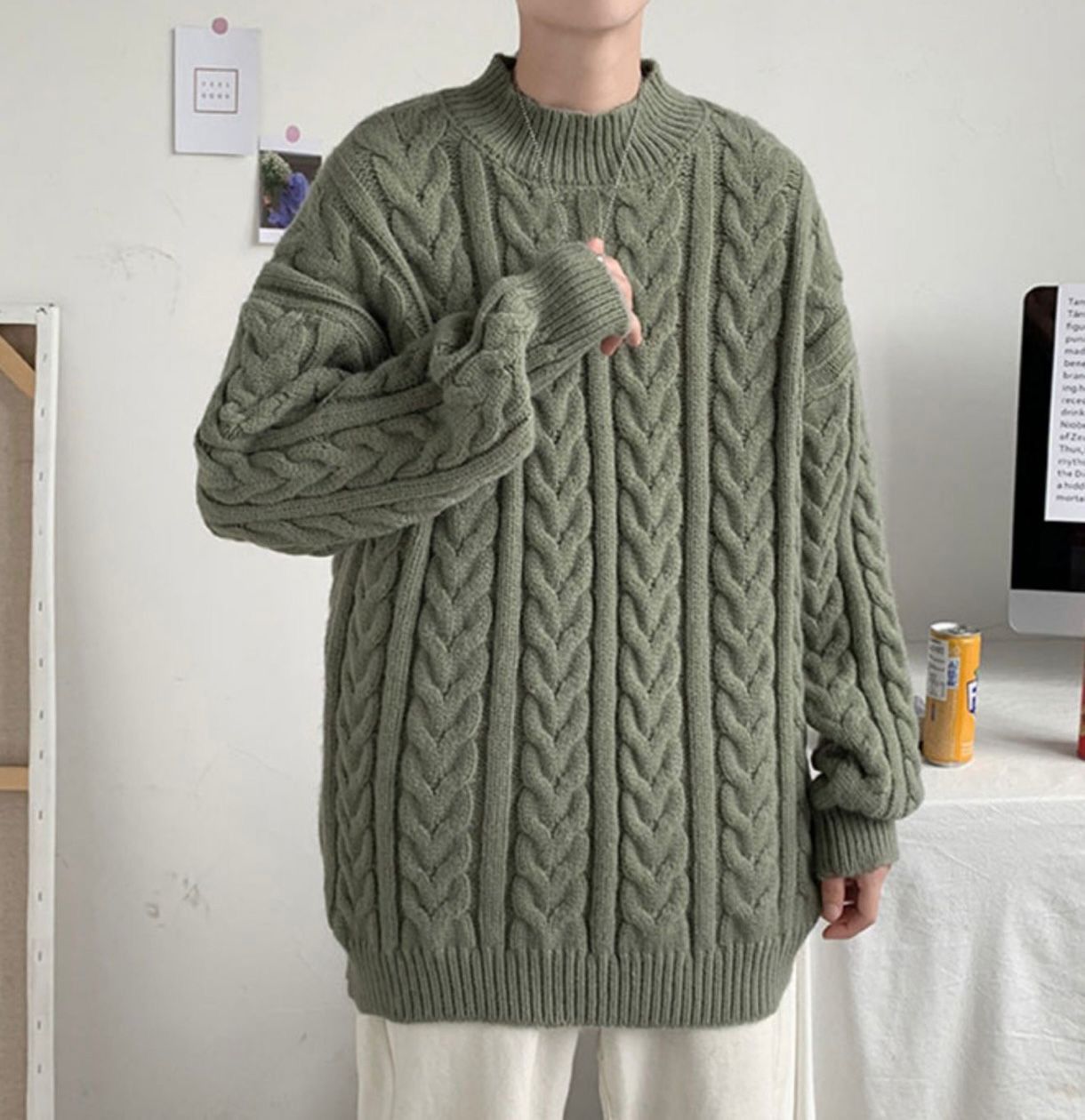 Hype Twist Knit Knitwear Collection Grailed
