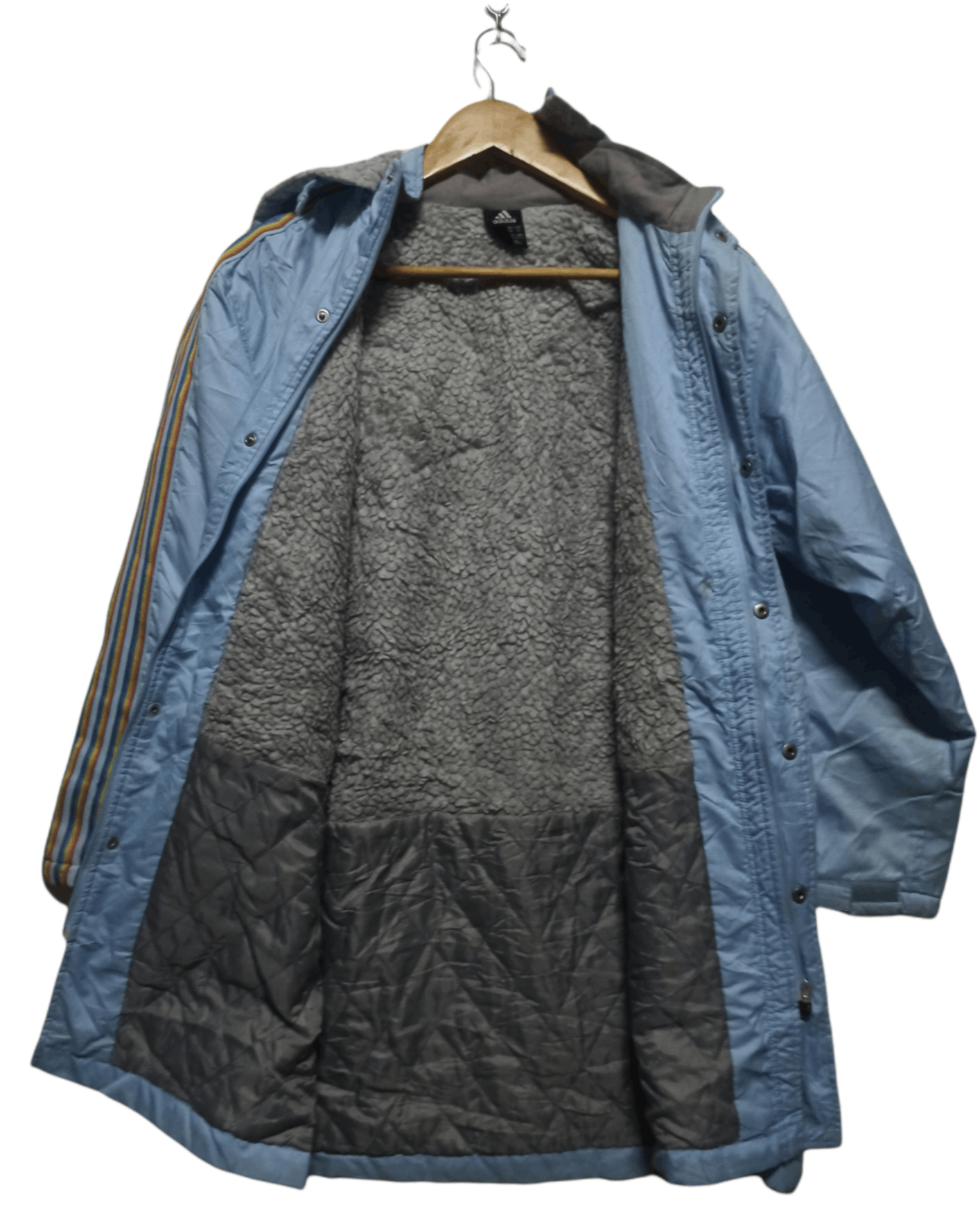 Adidas × Vintage Vintage Adidas Y2K Long Jacket Size US L / EU 52-54 / 3 - 2 Thumbnail
