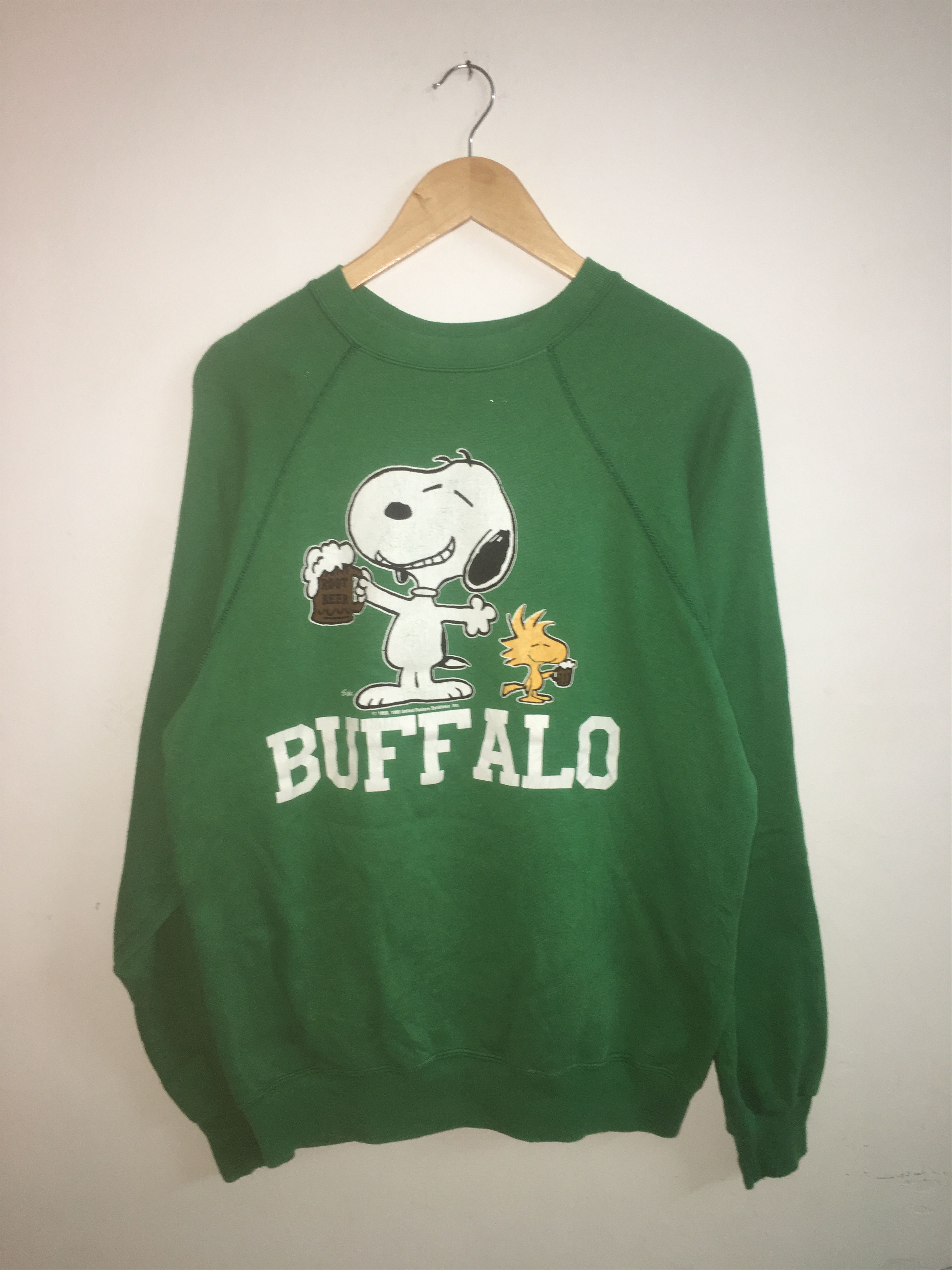 Cartoon Network × Peanuts × Vintage Vintage 90s Peanuts Sweatshirt Jumper Crewneck Size US L / EU 52-54 / 3 - 1 Thumbnail