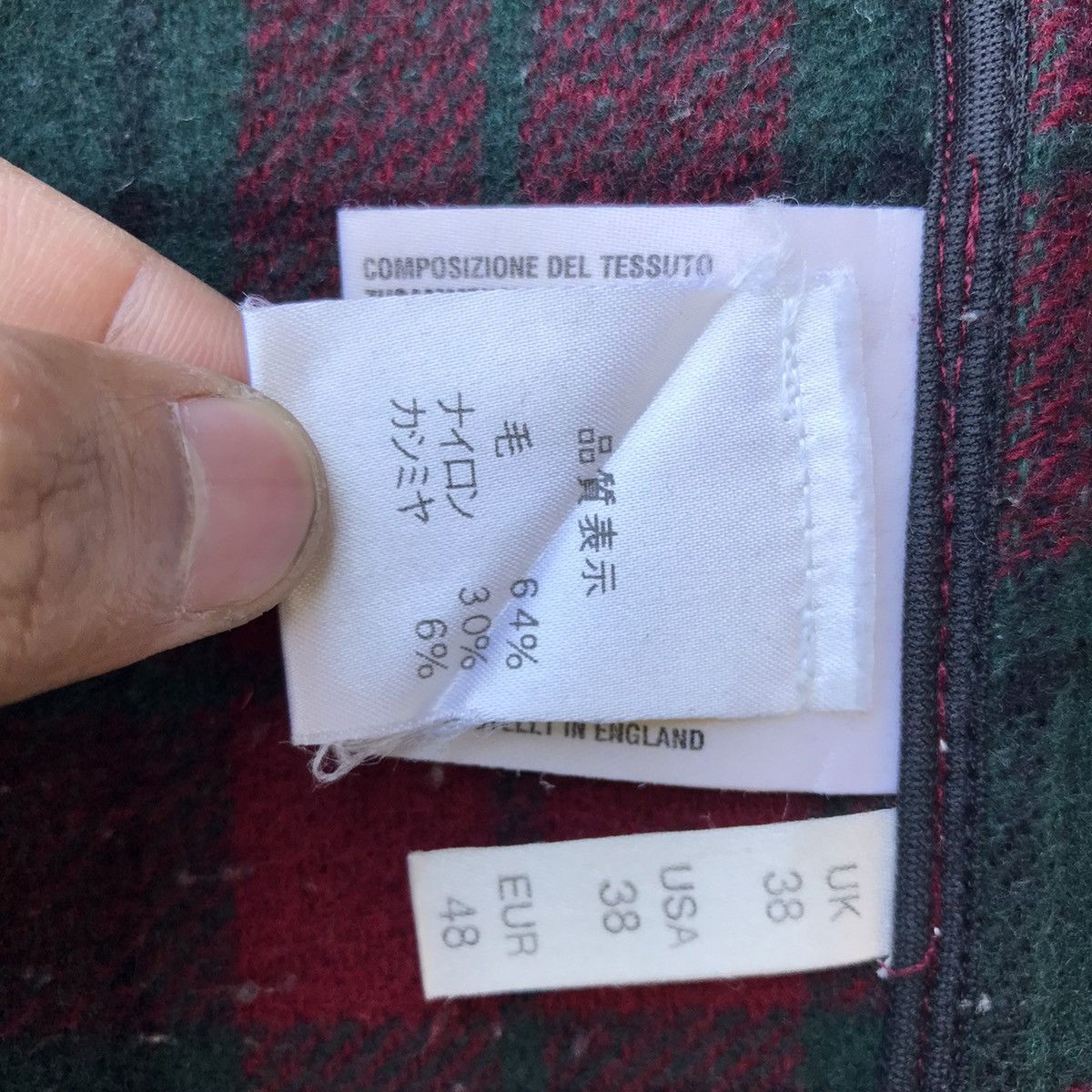 Original Montgomery Montgomery Wool Tartan Duffle Coat Size US L / EU 52-54 / 3 - 7 Thumbnail