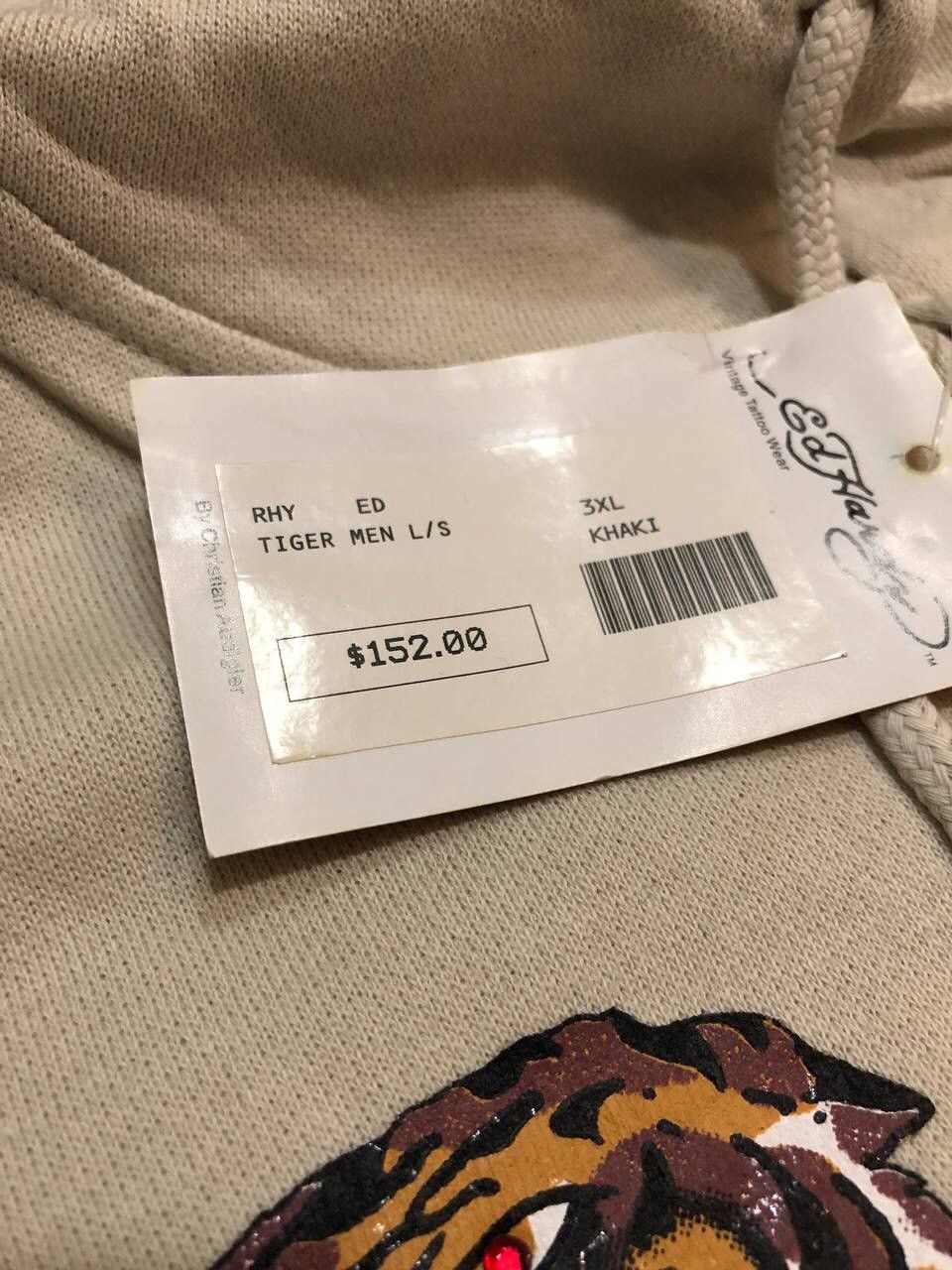 Christian Audigier × Ed Hardy × Vintage Ed hardy by Christian Audigier white hoodie Size US XXL / EU 58 / 5 - 6 Thumbnail