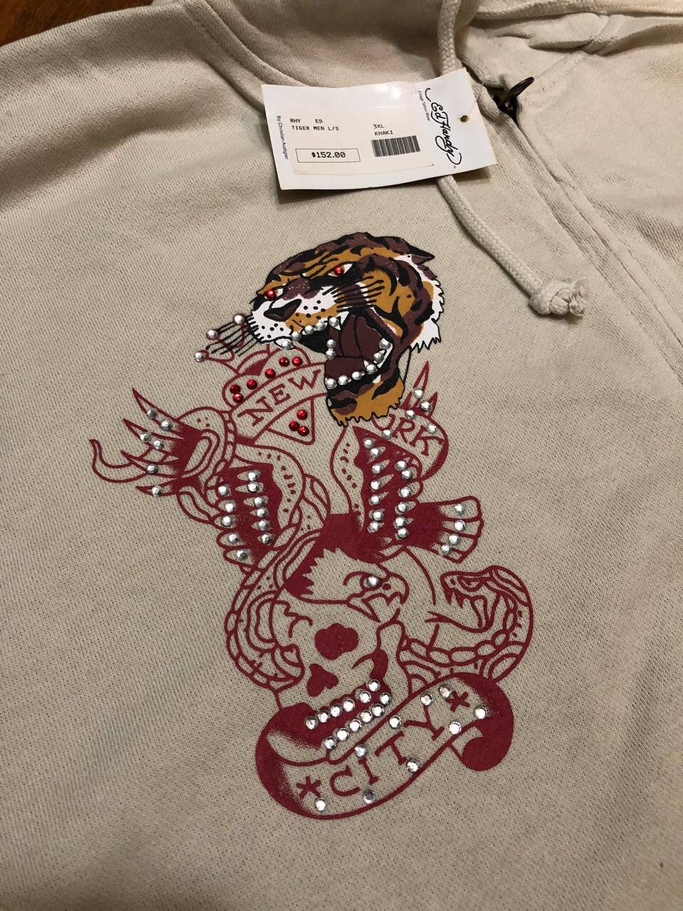 Christian Audigier × Ed Hardy × Vintage Ed hardy by Christian Audigier white hoodie Size US XXL / EU 58 / 5 - 7 Thumbnail
