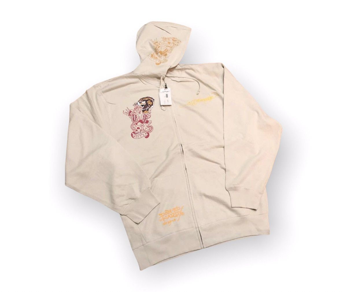 Christian Audigier × Ed Hardy × Vintage Ed hardy by Christian Audigier white hoodie Size US XXL / EU 58 / 5 - 3 Thumbnail