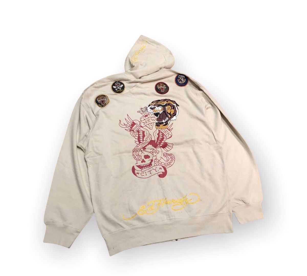 Christian Audigier × Ed Hardy × Vintage Ed hardy by Christian Audigier white hoodie Size US XXL / EU 58 / 5 - 2 Thumbnail