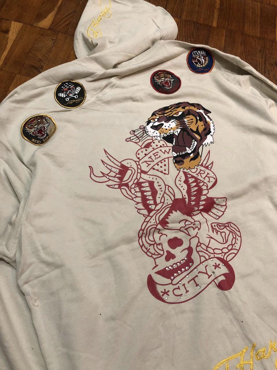 Christian Audigier × Ed Hardy × Vintage Ed hardy by Christian Audigier white hoodie Size US XXL / EU 58 / 5 - 1 Thumbnail